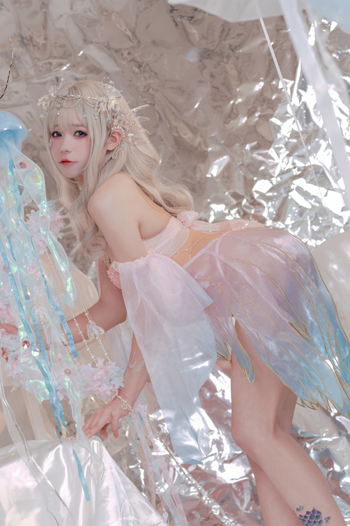 Cosplay 咬一口兔娘 海的女儿 美人鱼 Mermaid