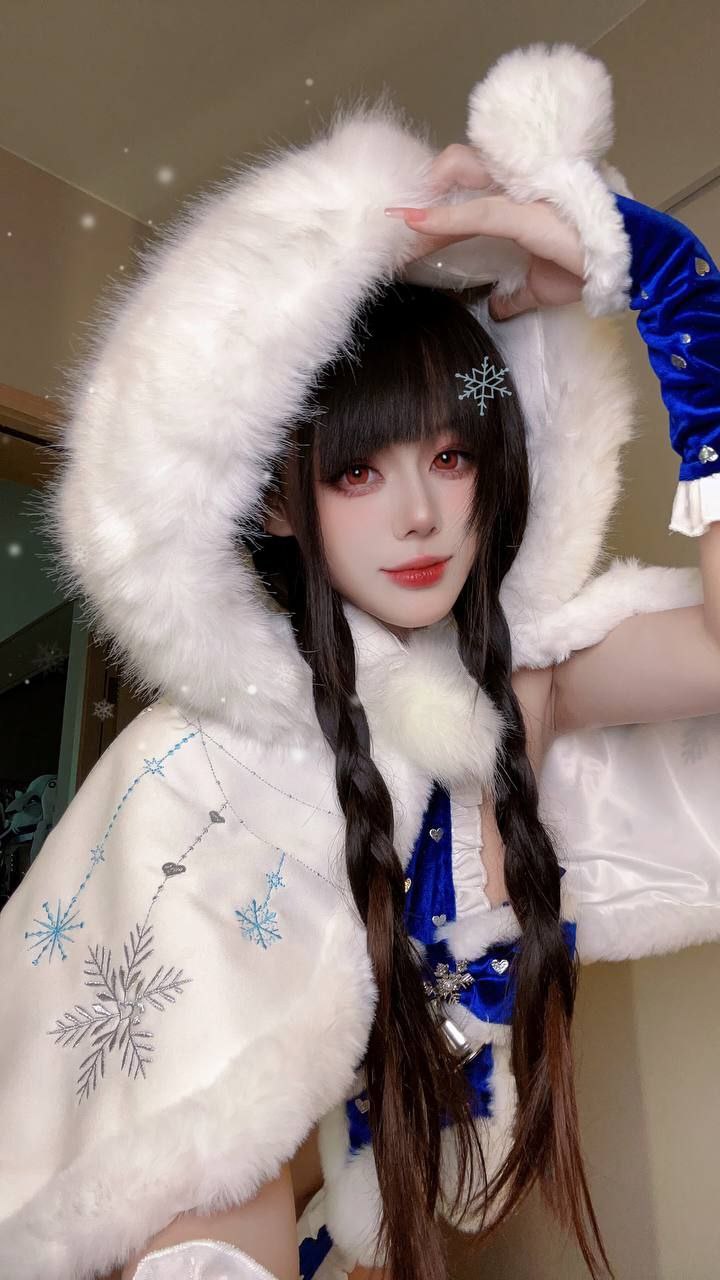 cosplay 九言 - 圣诞礼物自拍