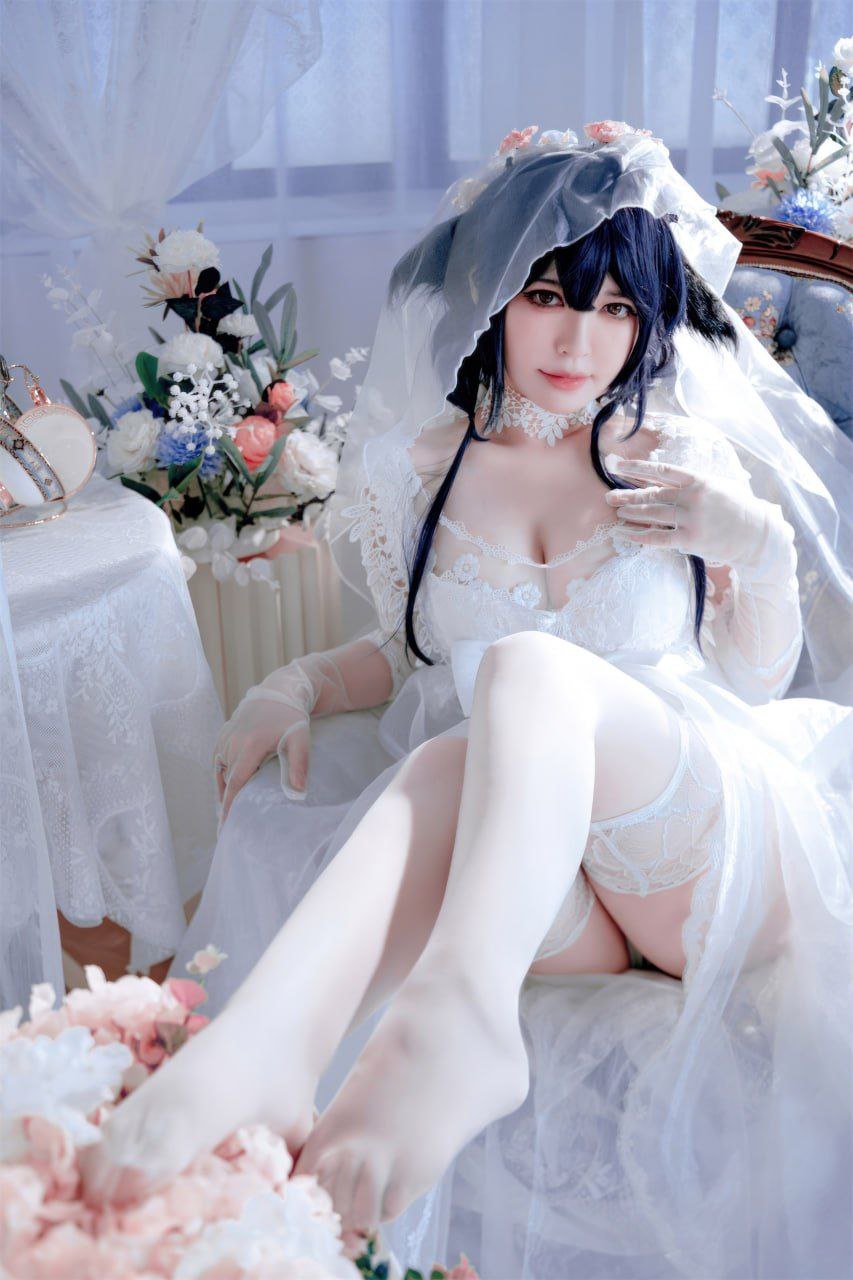 半半子 碧蓝航线吾妻花嫁 Cosplay