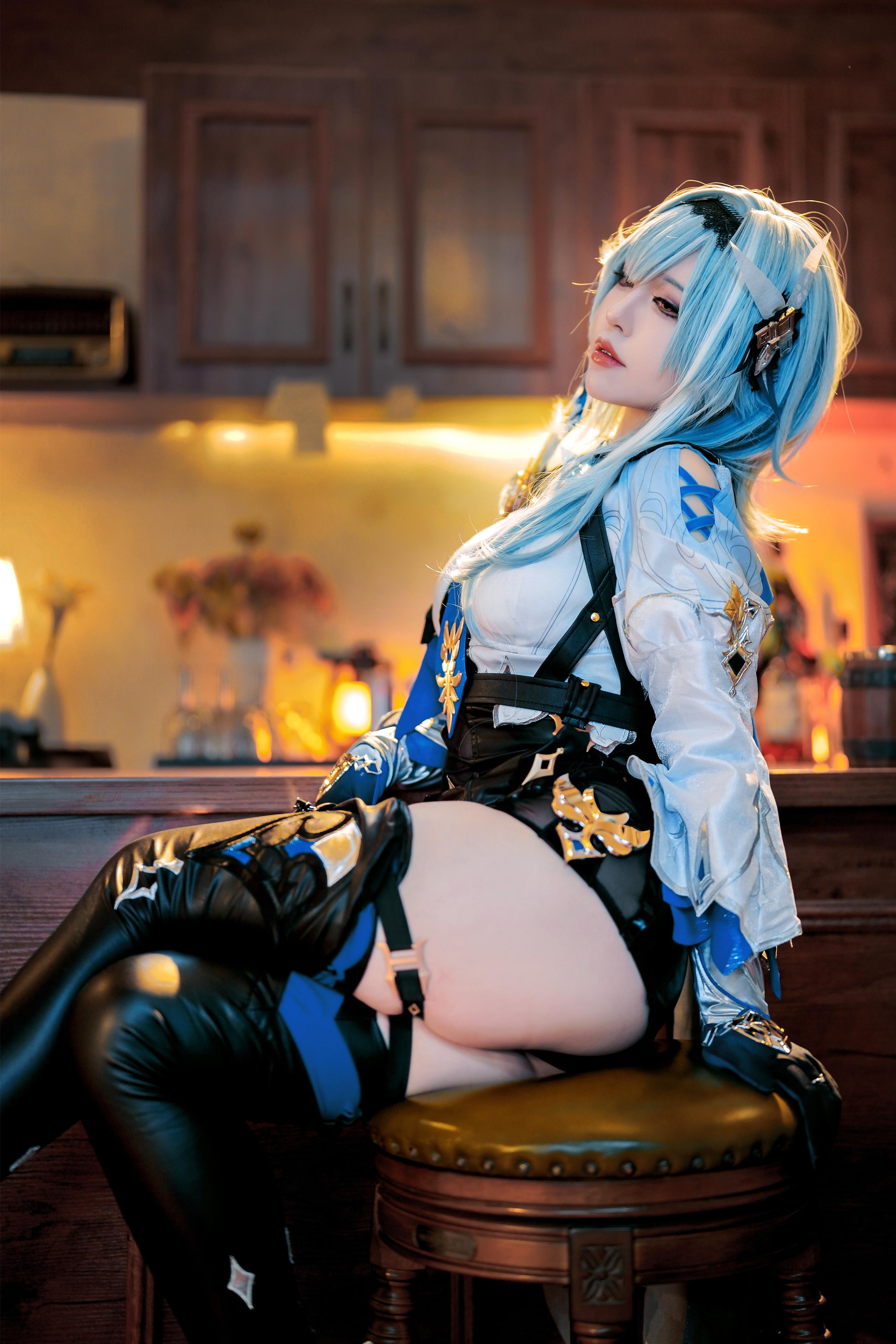 半半子 原神优菈 Cosplay 76P