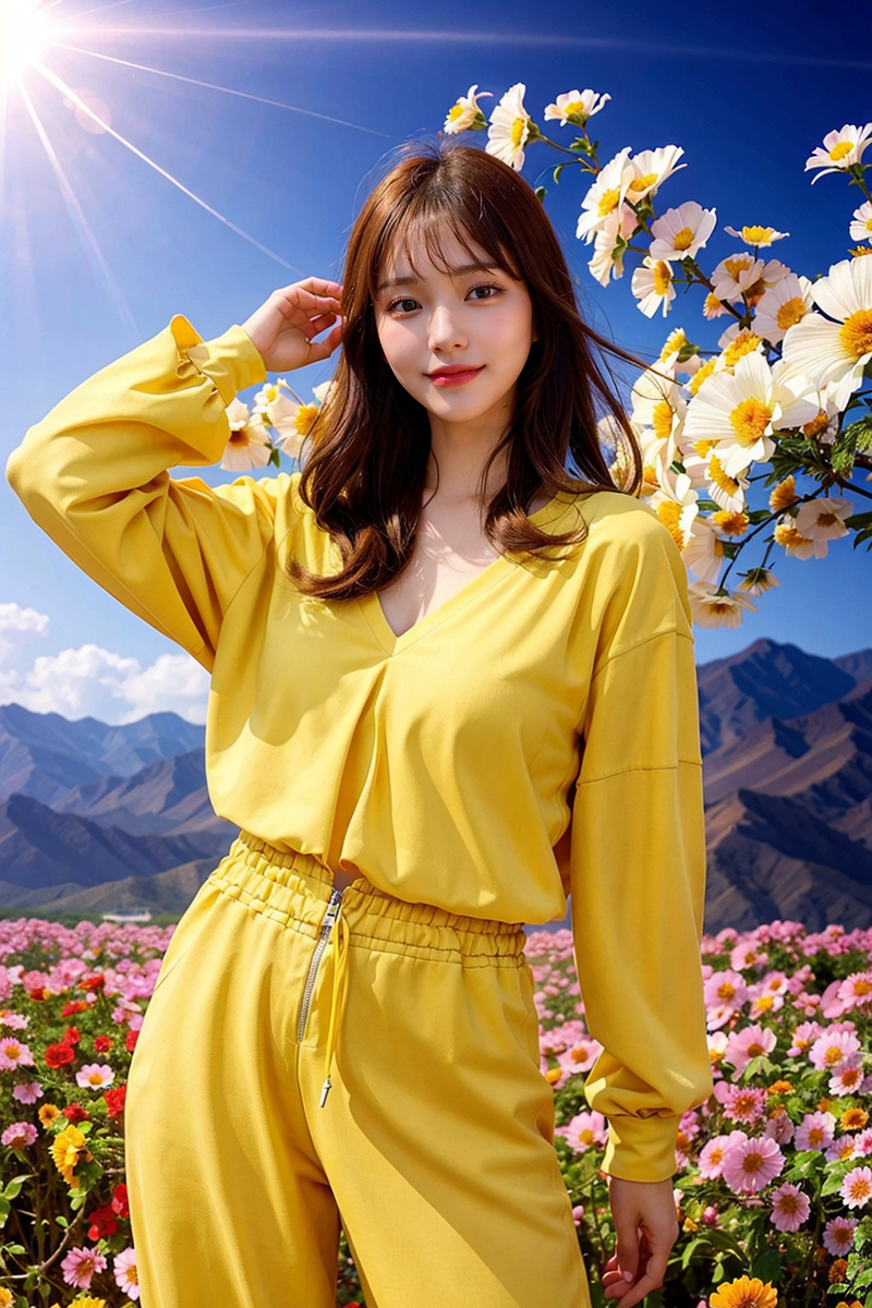 AI generated~NATSUNE-AI-V-neck Jumpsuit (V-neck jumpsuit)