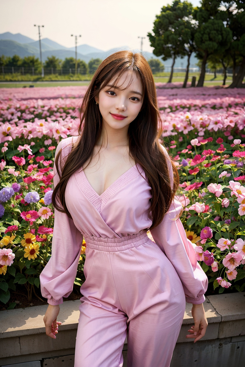 AI generated~NATSUNE-AI-V-neck Jumpsuit (V-neck jumpsuit)