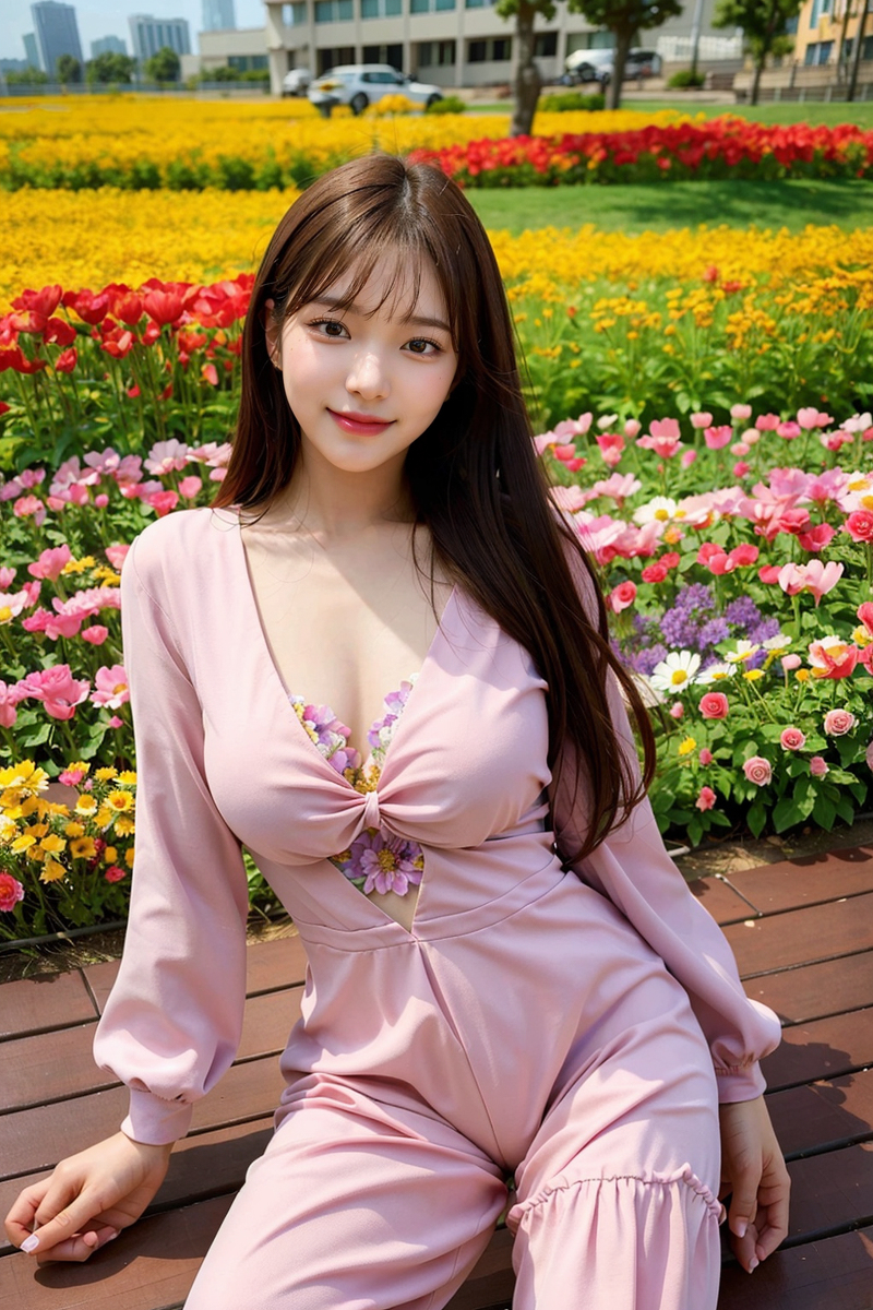 AI generated~NATSUNE-AI-V-neck Jumpsuit (V-neck jumpsuit)