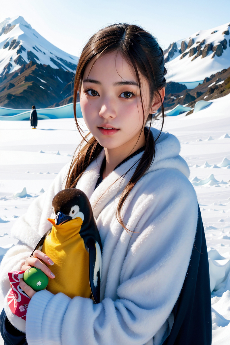 AI Generated ~NATSUNE_AI- The Girl from Antarctica
