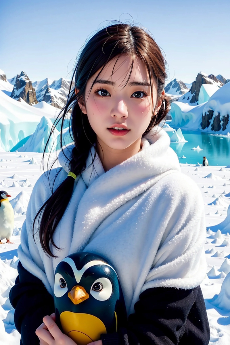 AI Generated ~NATSUNE_AI- The Girl from Antarctica