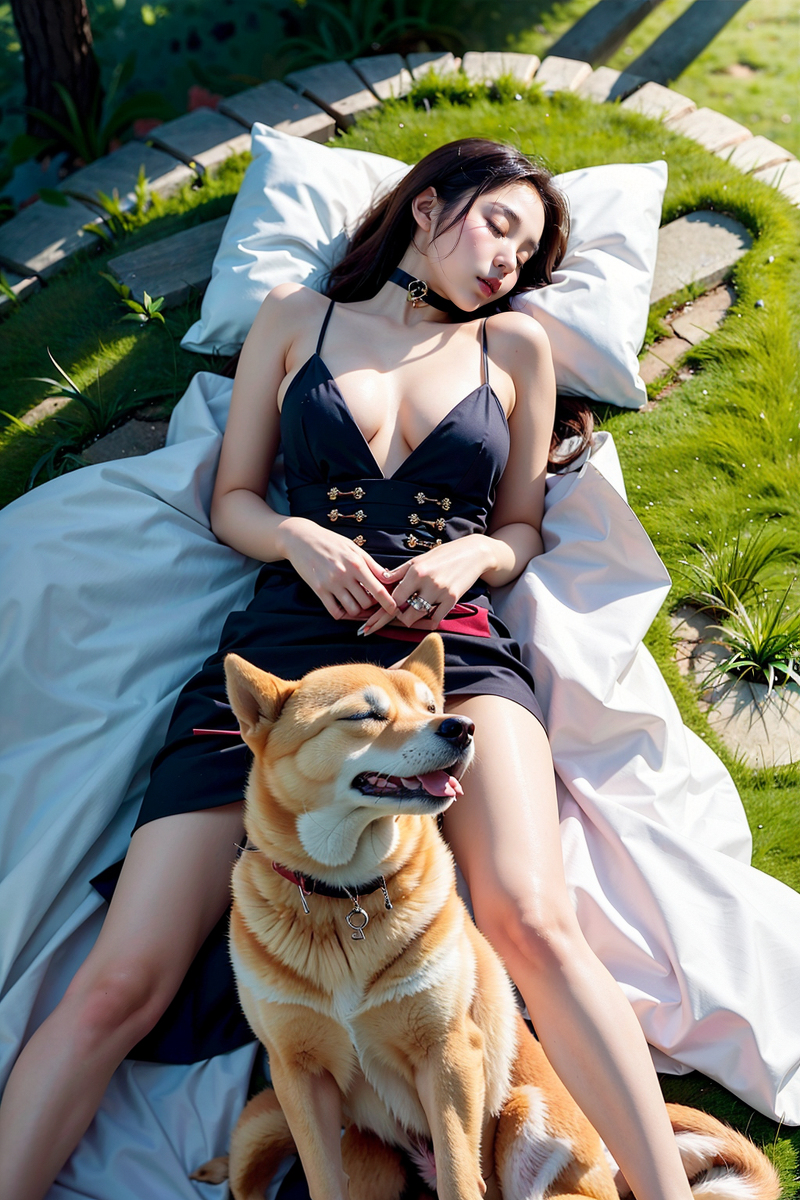 AI Generated ~NATSUNE_AI- Leisurely Days with a Dog (Leisurely Days with a Dog)