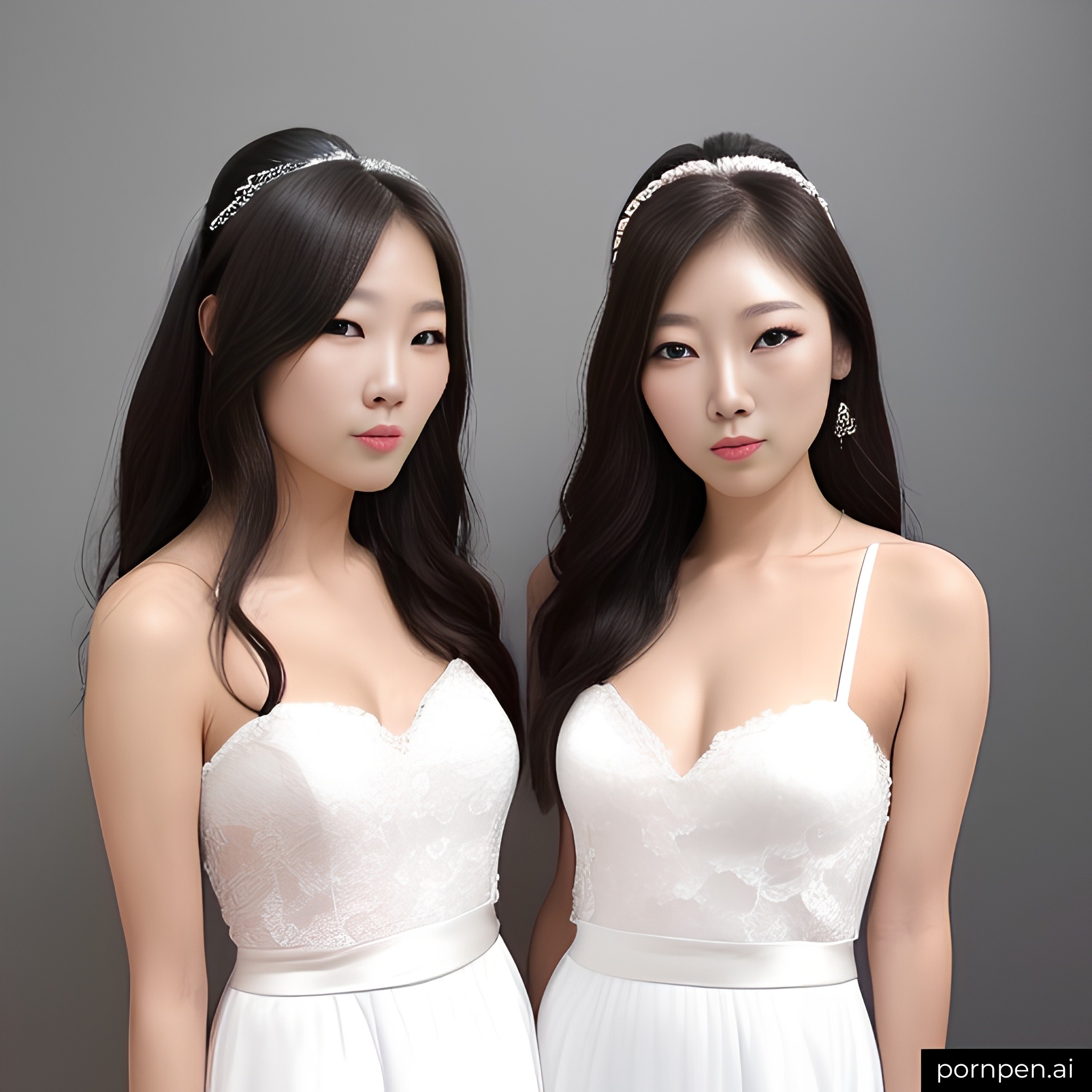 Korean sisters - AI generated