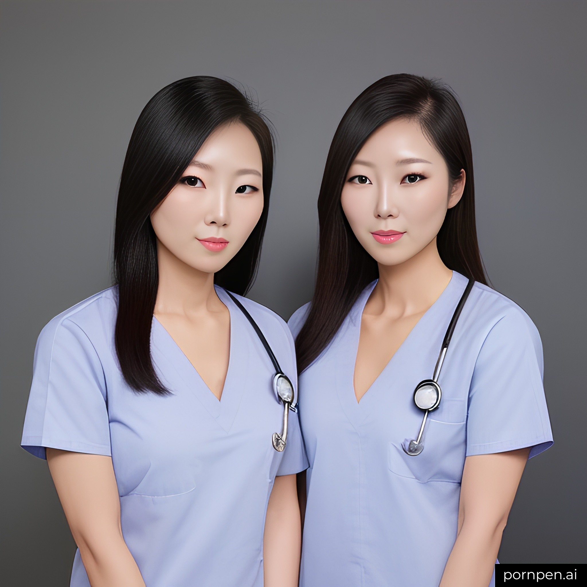 Korean sisters - AI generated