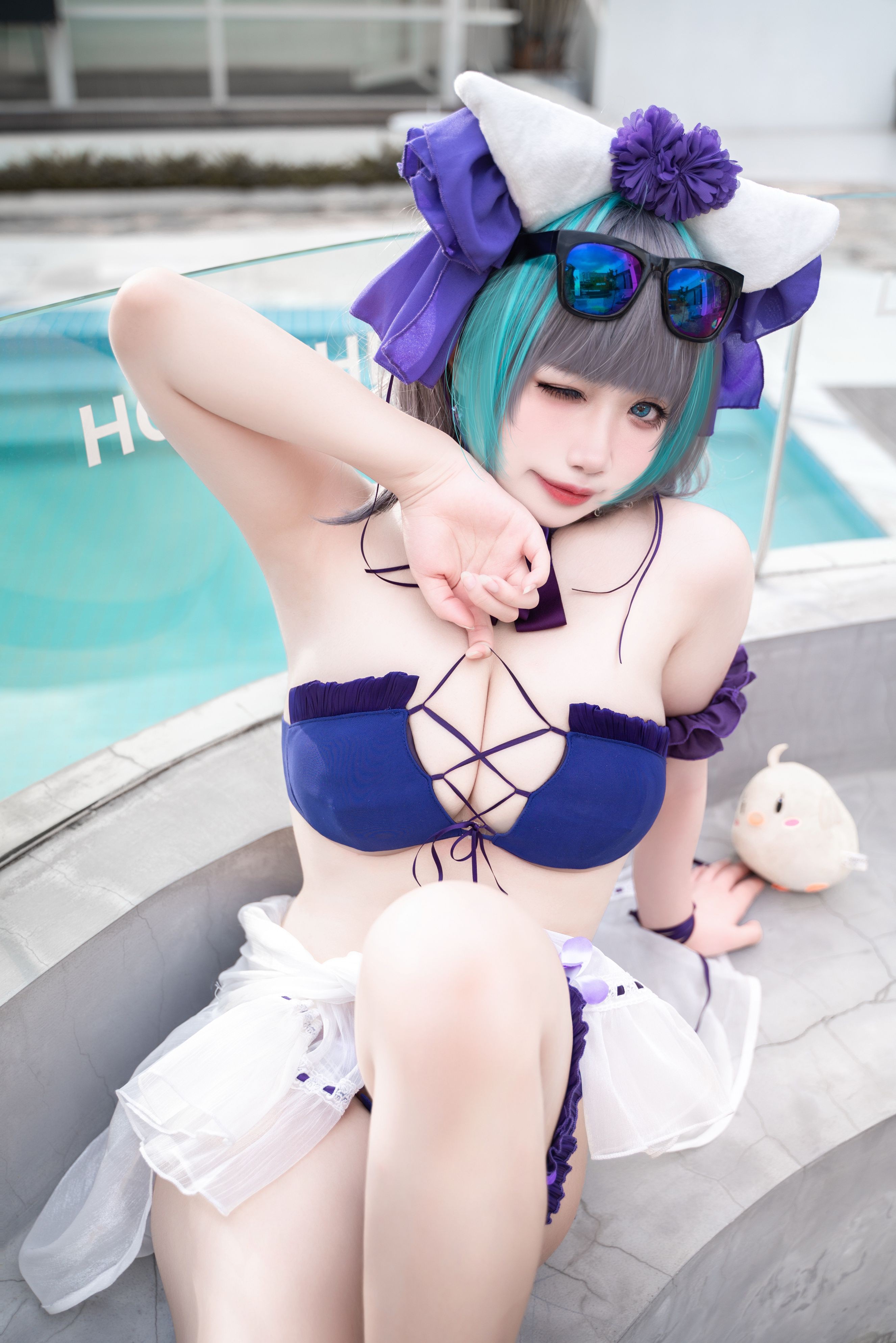 Zhenzi Mitao - Azur Lane Cheshire Bộ đồ bơi 60P1V