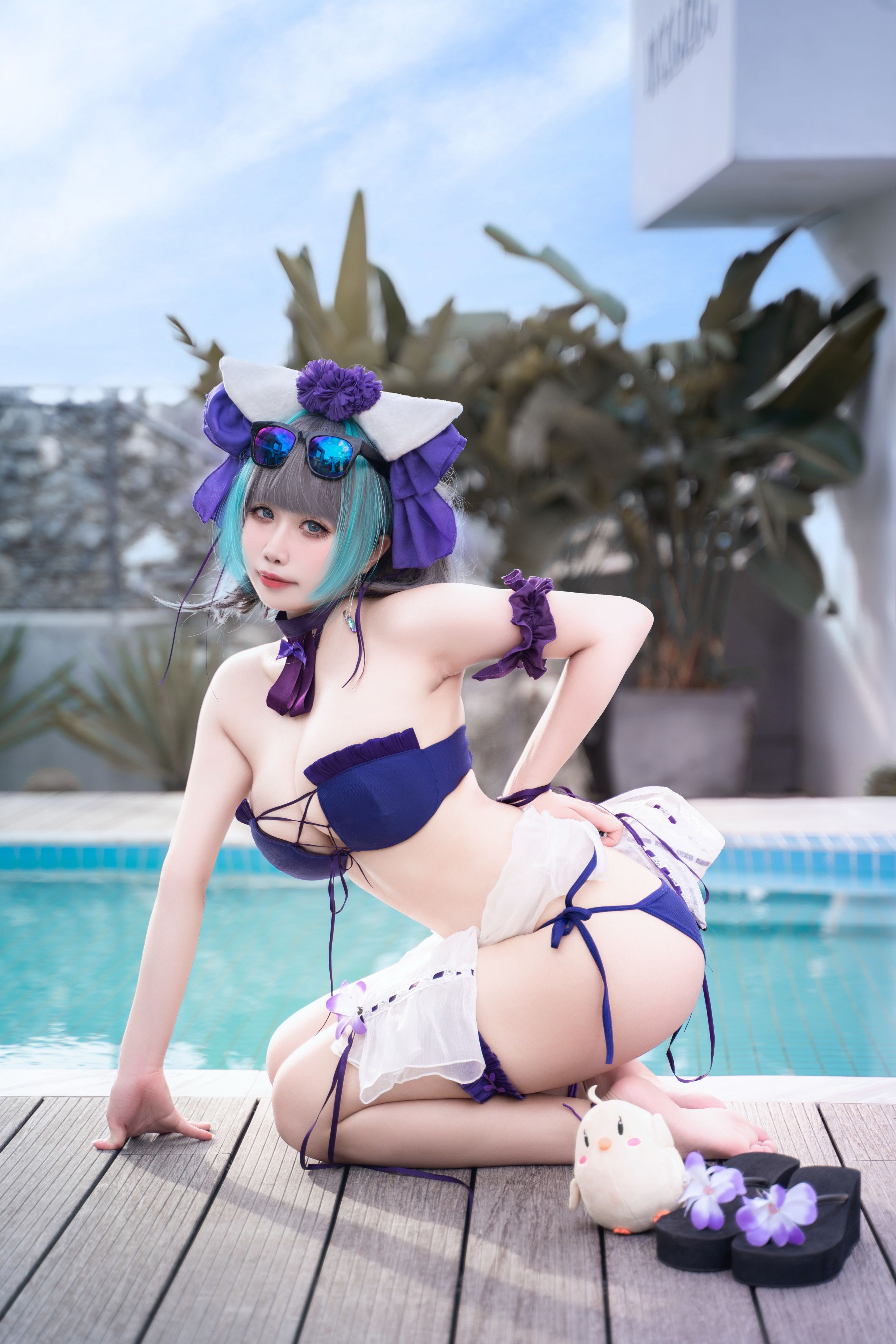Zhenzi Mitao - Azur Lane Cheshire Bộ đồ bơi 60P1V