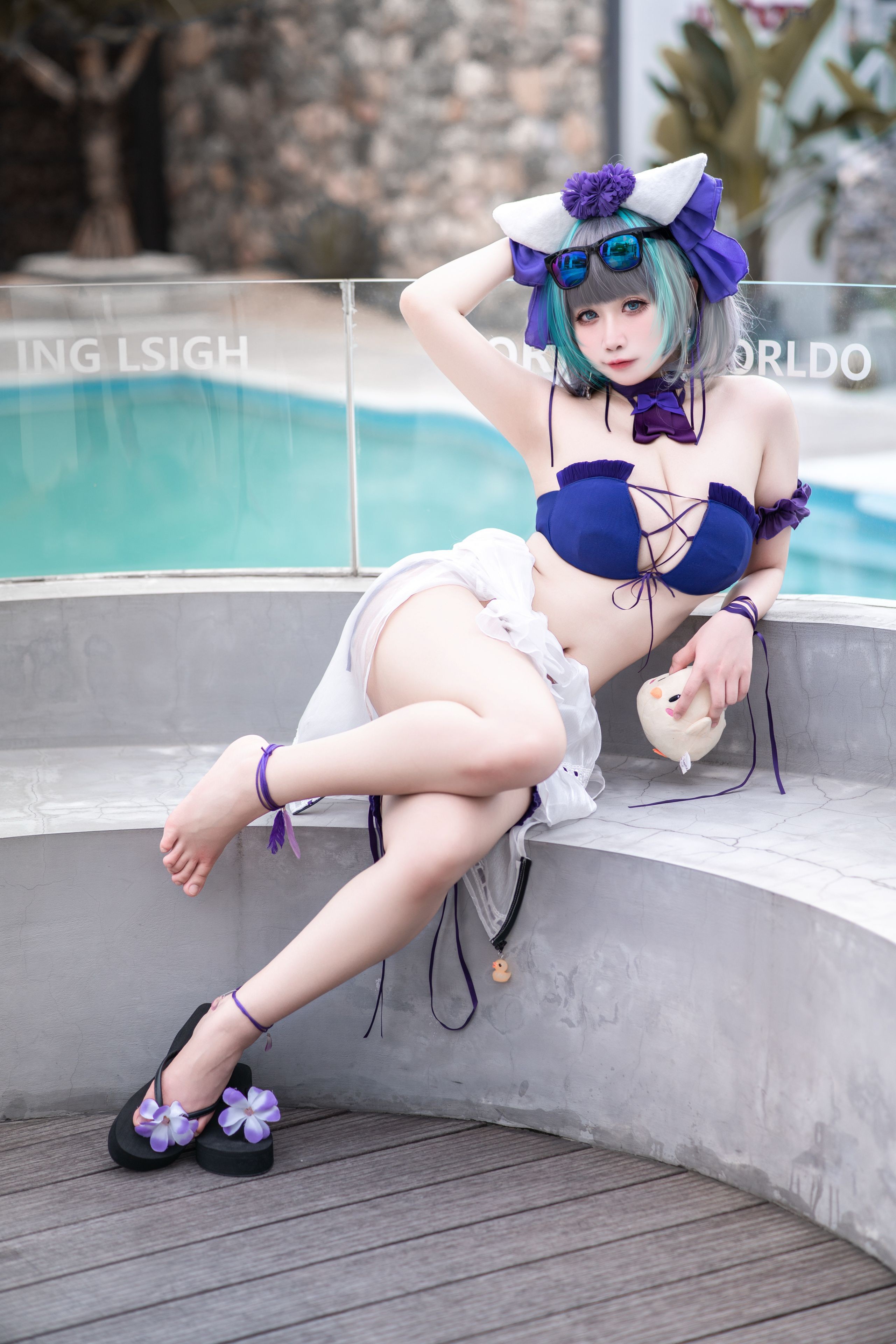 Zhenzi Mitao - Azur Lane Cheshire Bộ đồ bơi 60P1V