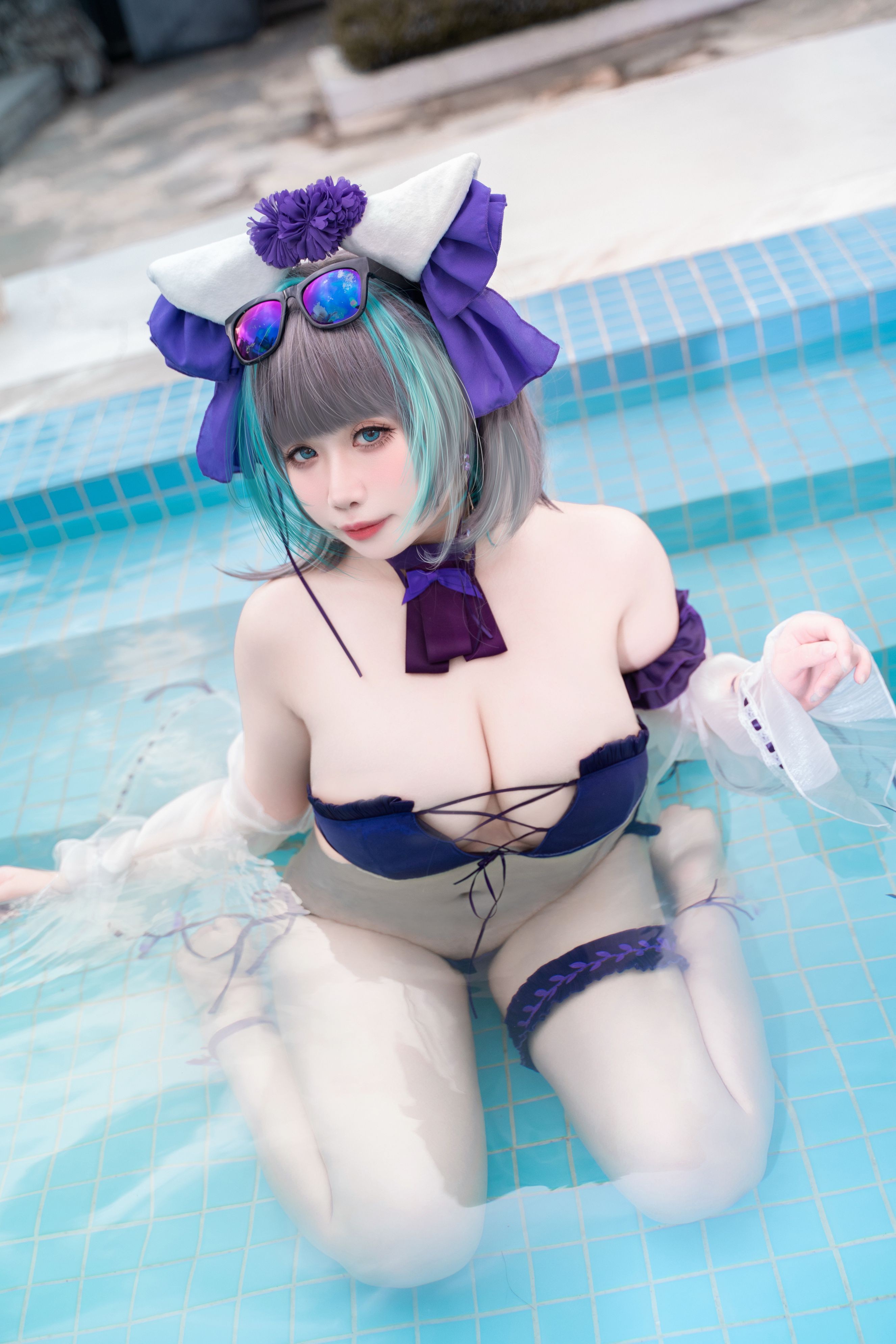 Zhenzi Mitao - Azur Lane Cheshire Bộ đồ bơi 60P1V