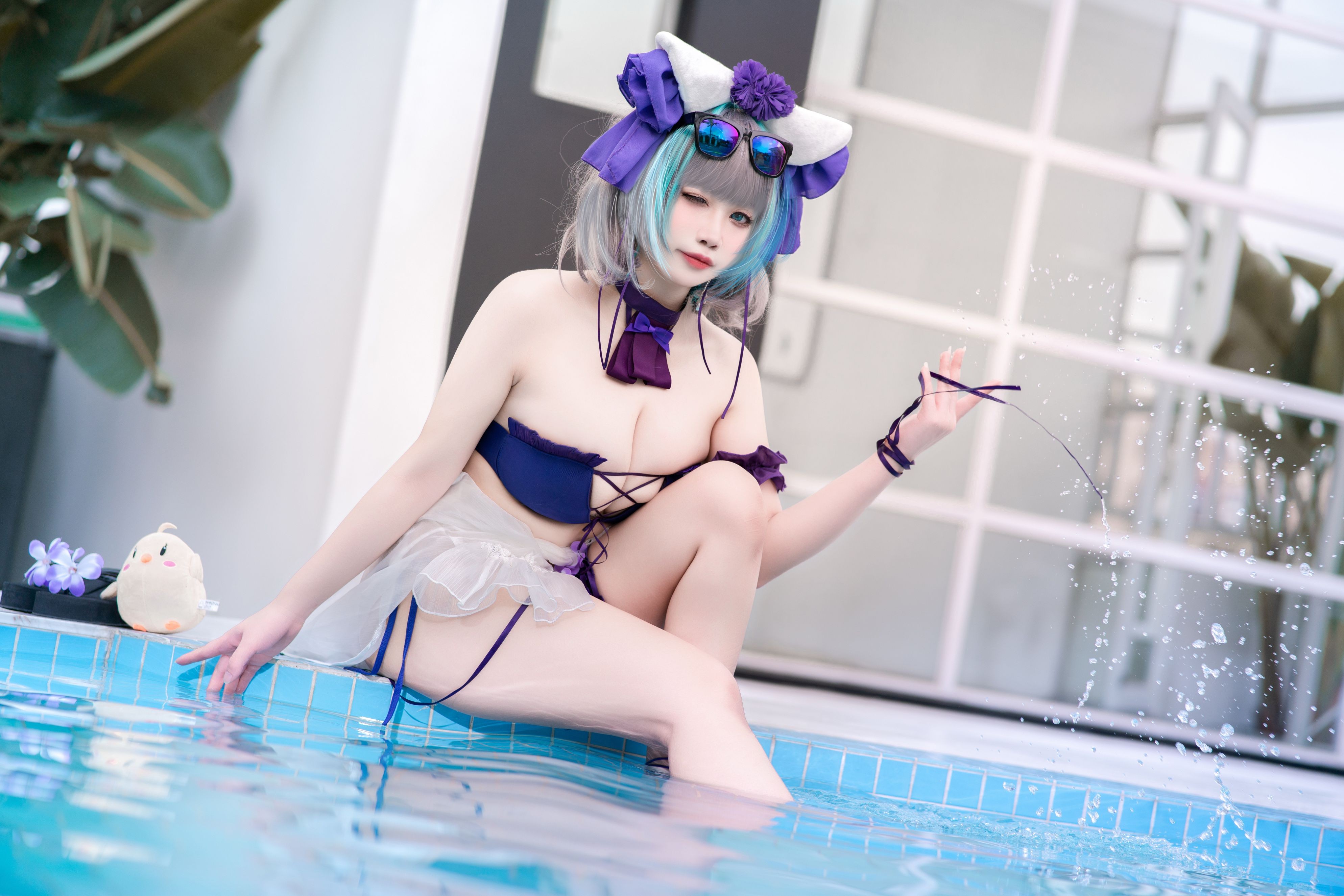 Zhenzi Mitao - Azur Lane Cheshire Bộ đồ bơi 60P1V