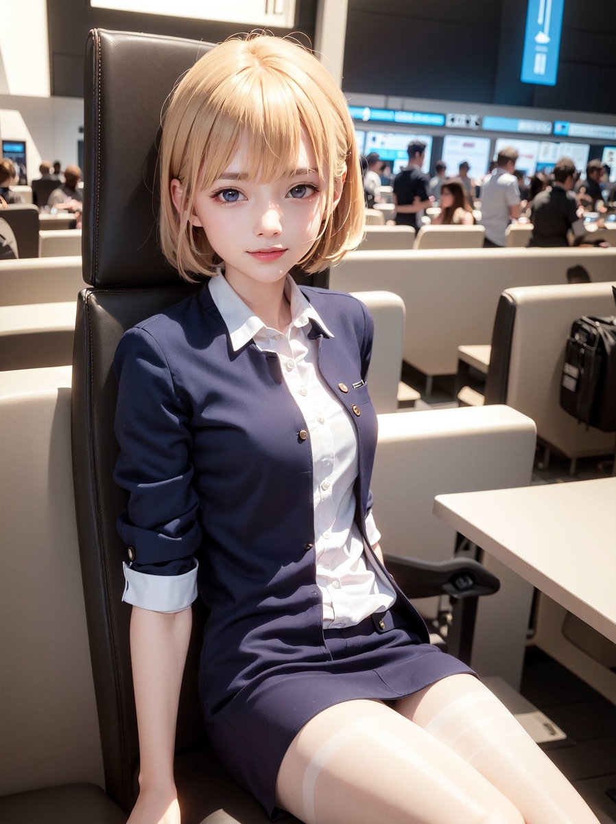 AI生成~Chris-黒糸白糸（黑白絲襪）