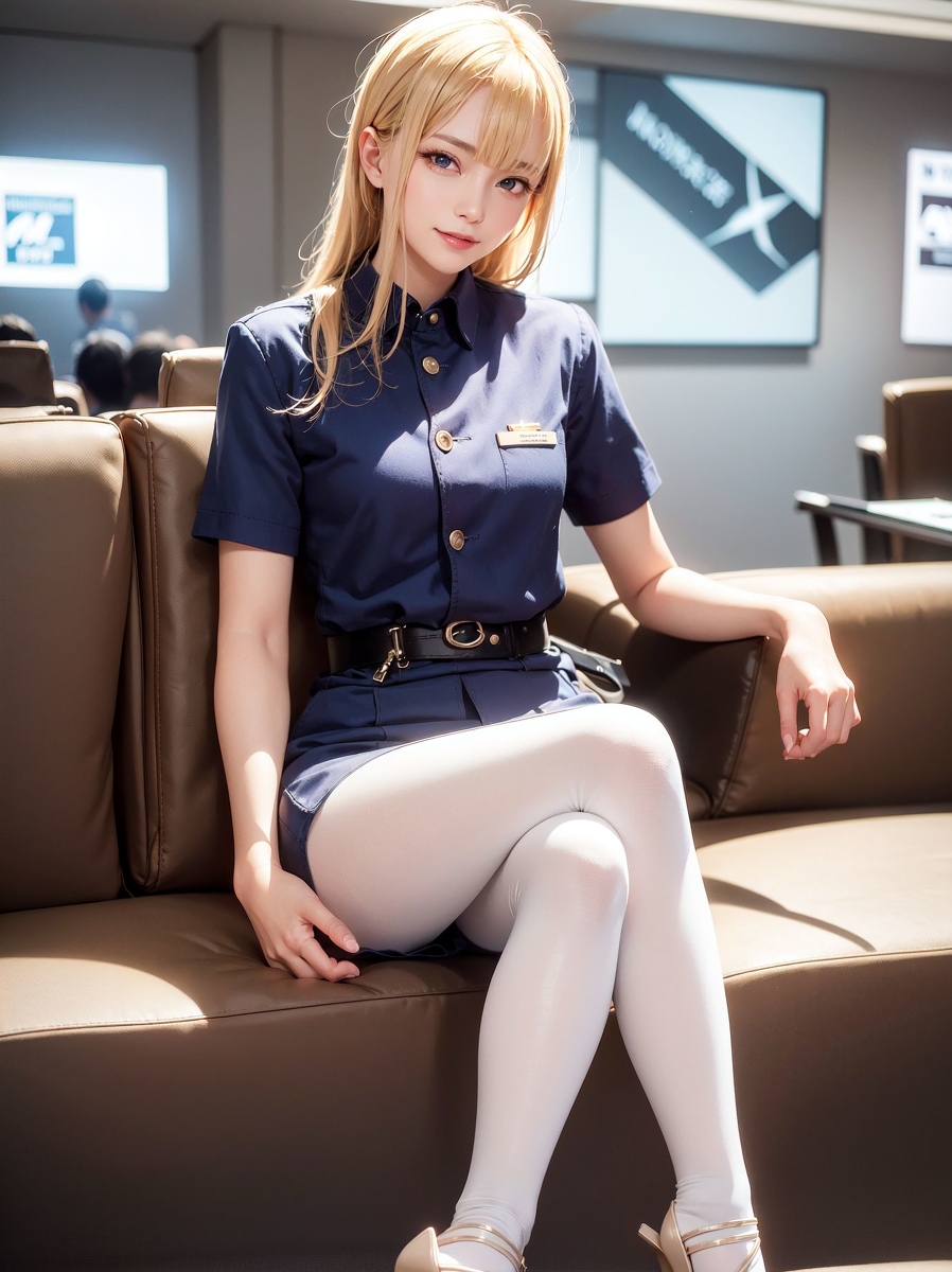 AI生成~Chris-黒糸白糸（黑白絲襪）