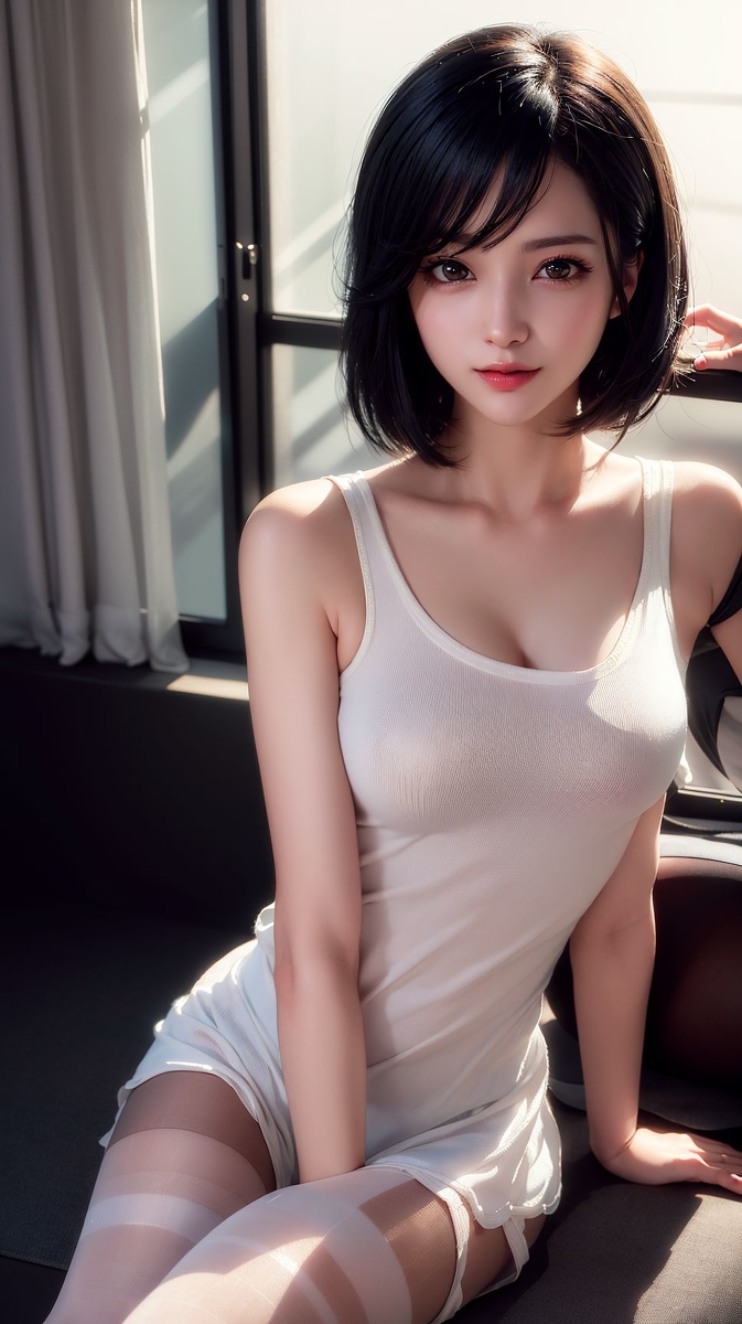 AI tạo ra ~ Chris - các cô gái tóc ngắn