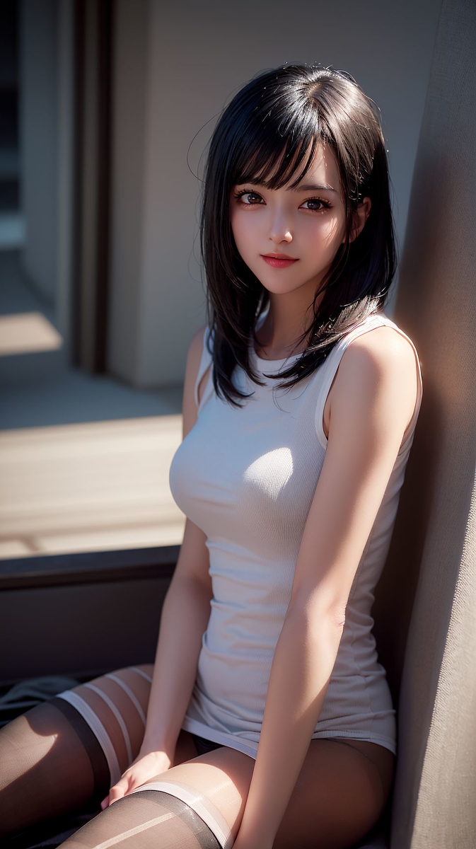 AI 생성 ~ 크리스 - 짧은 머리 소녀들