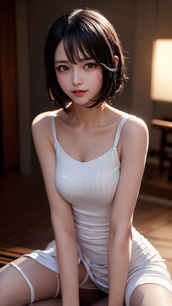 AI 생성 ~ 크리스 - 짧은 머리 소녀들