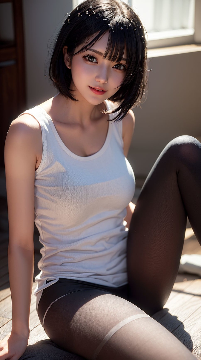 AI 생성 ~ 크리스 - 짧은 머리 소녀들