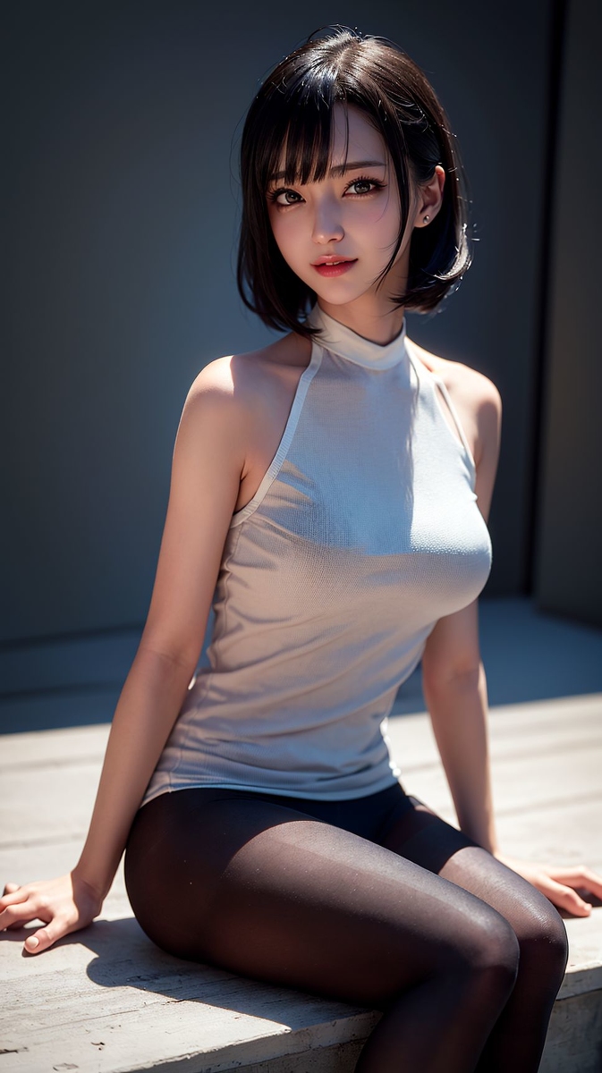 AI 생성 ~ 크리스 - 짧은 머리 소녀들