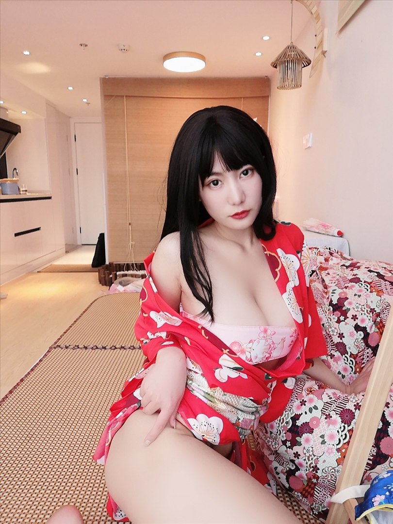 Tinh Lan là Lan Lan gọi Lan Mei ya - Thiếu nữ mặc áo kimono 33P