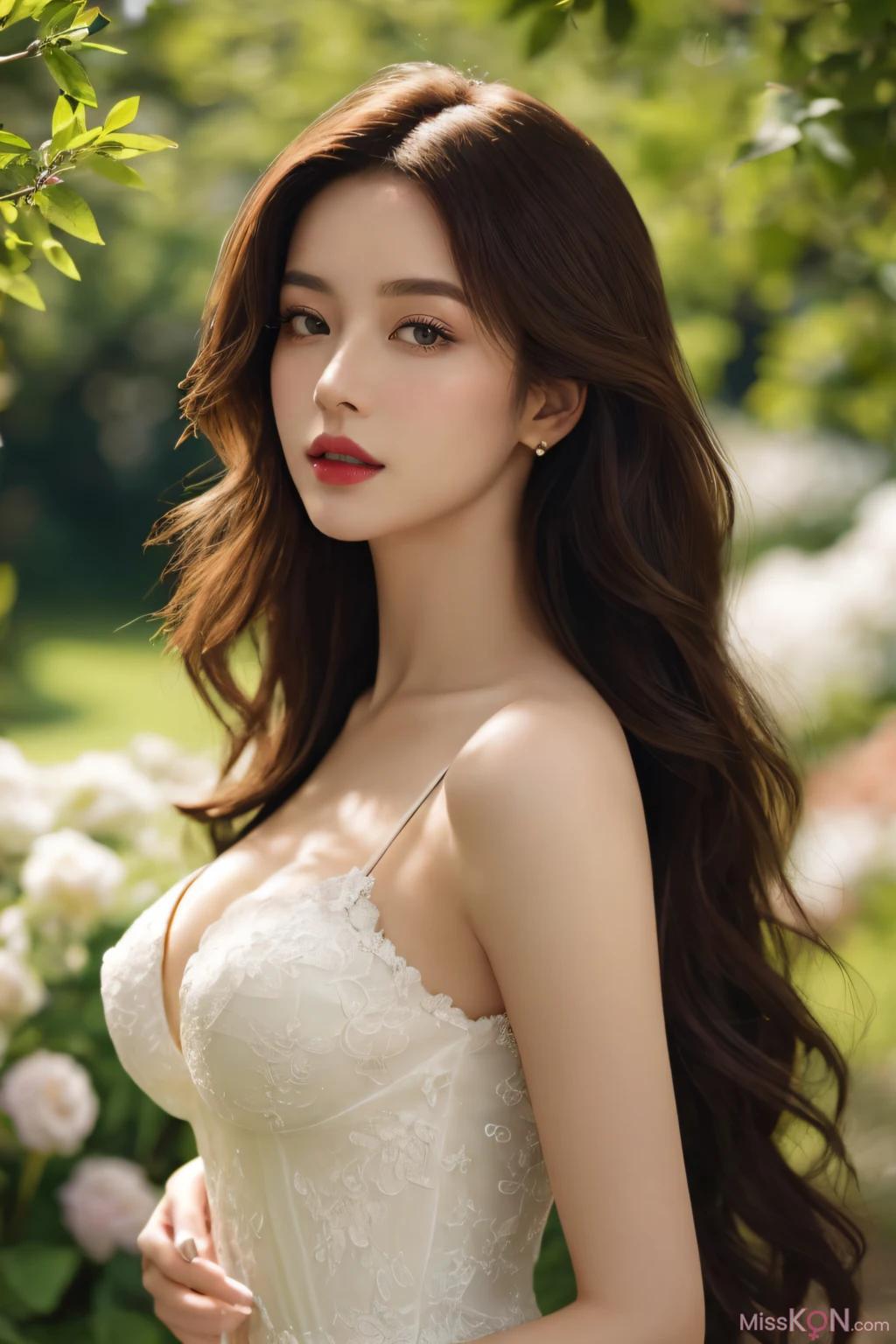 AI Generated] Simulated Realistic Painting Style Vol. 181: Half-Exposed White Skirt (110 photos)