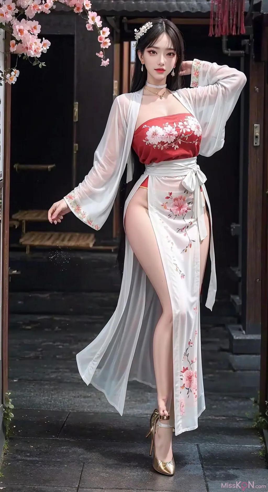 AI Generated] Realistic Art Style Vol.186: Ancient Style Temperament Qipao (104 photos)