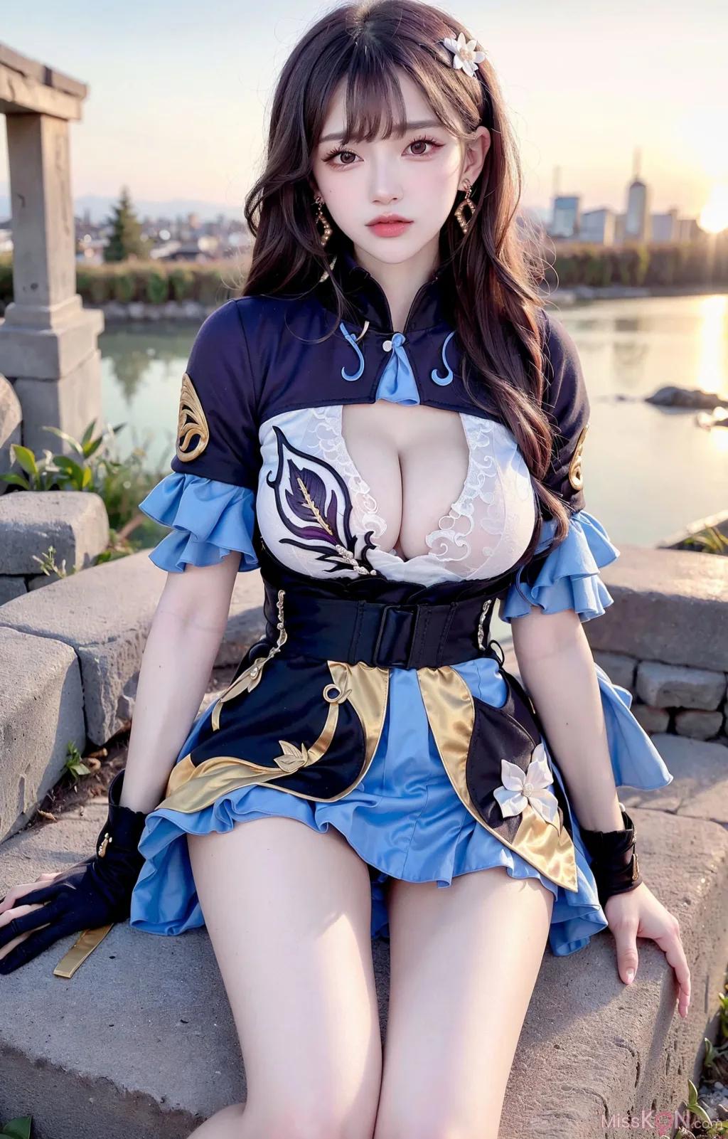AI Generated Pseudo-Realistic Art Style Vol. 216 Keqing (175 photos)
