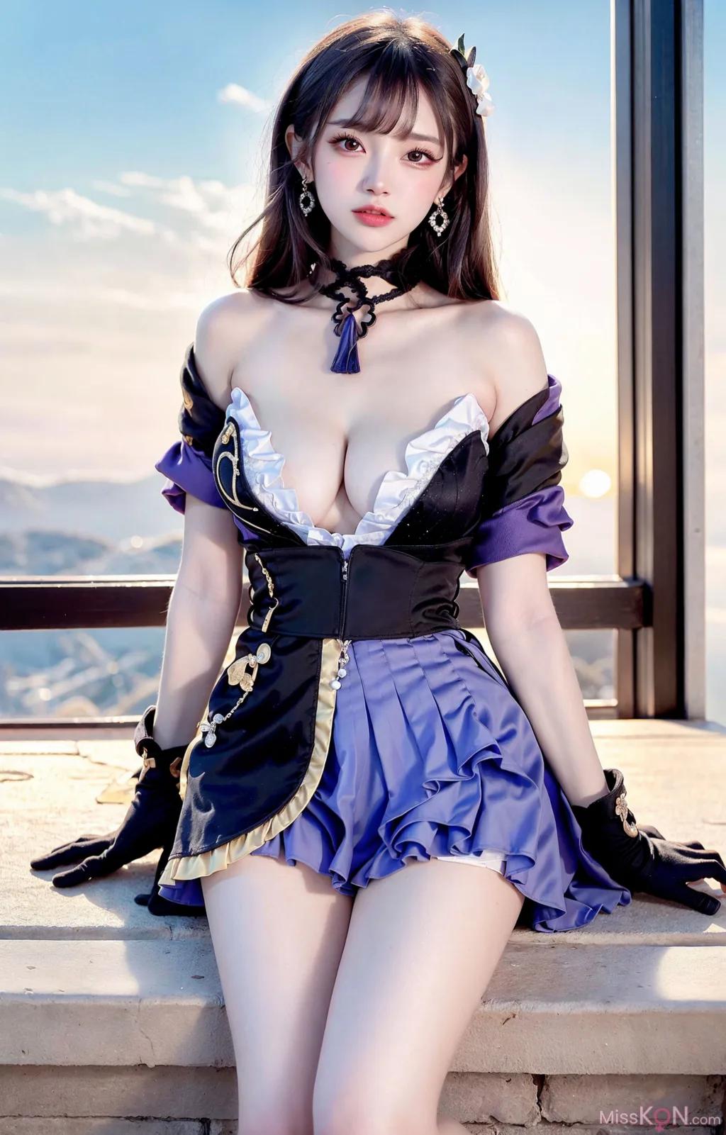 AI Generated Pseudo-Realistic Art Style Vol. 216 Keqing (175 photos)