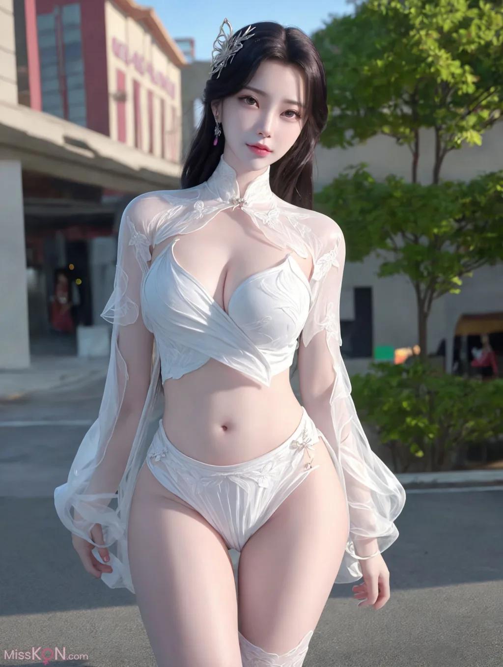 AI ที่สร้าง] สไตล์วาดภาพเสมือนจริง Vol.227: สาวคอสเพลย์ (160 ภาพ)