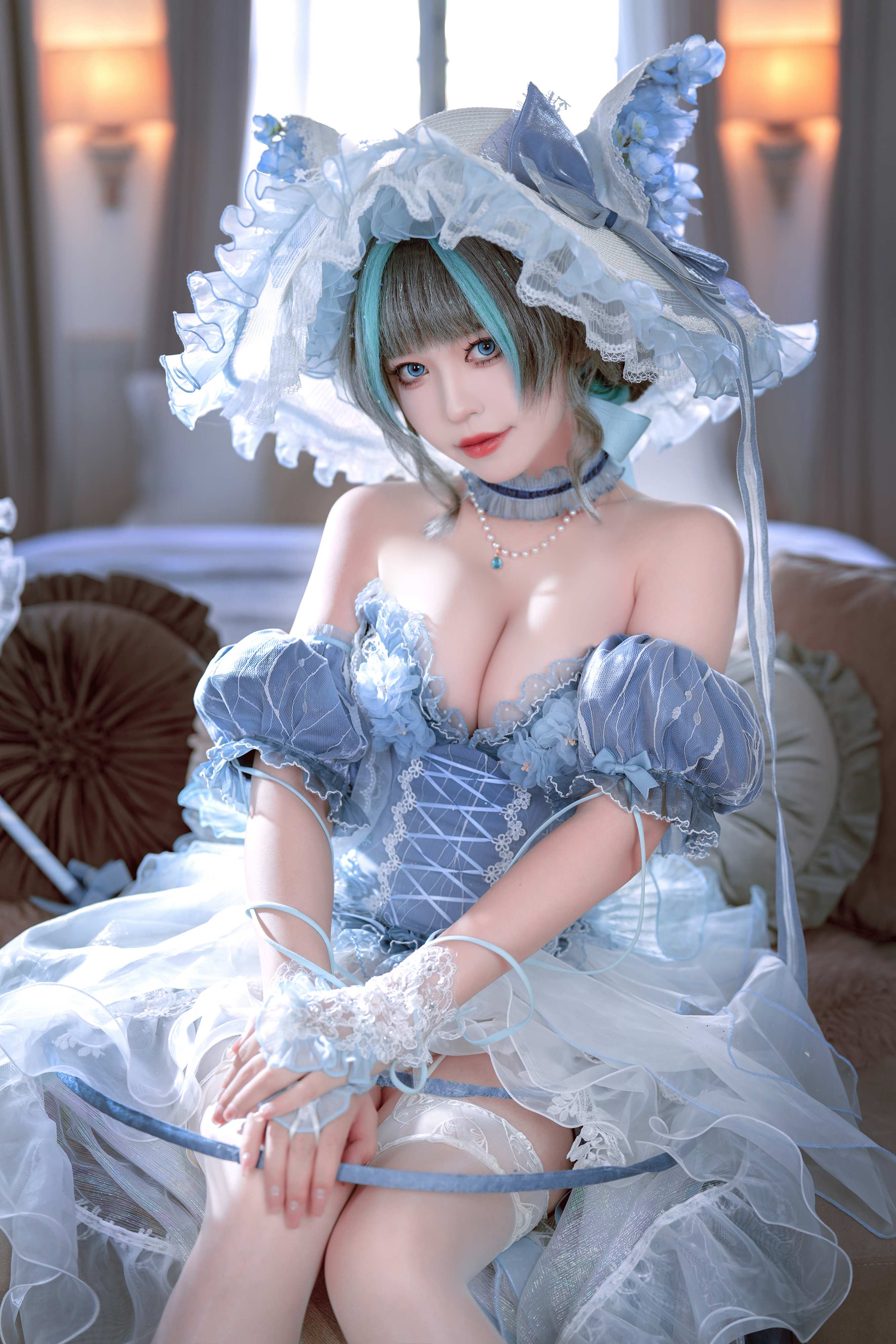 Ban Ban Zi Cosplay Cheshire Formal Dress