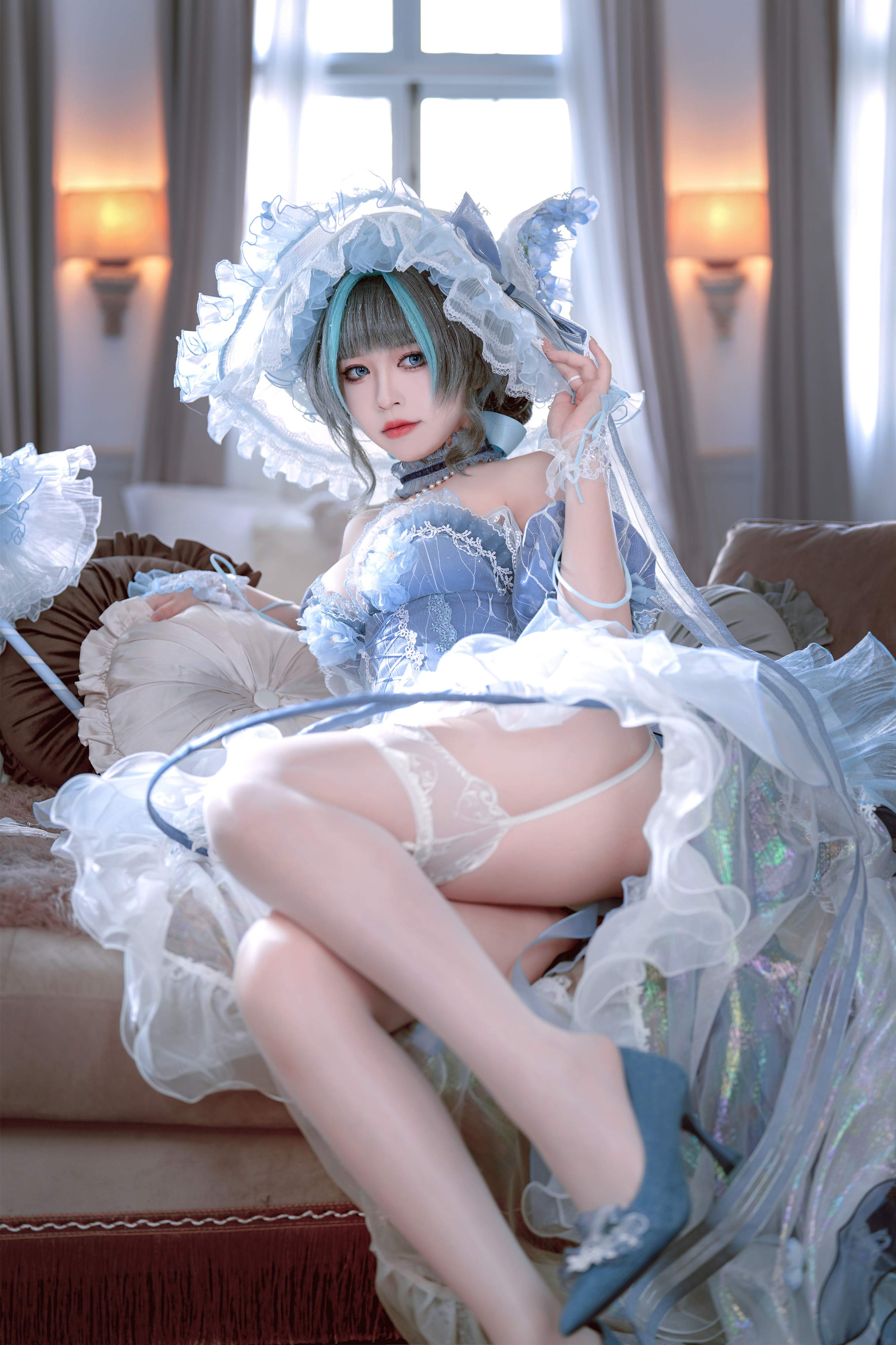 Ban Ban Zi Cosplay Cheshire Formal Dress