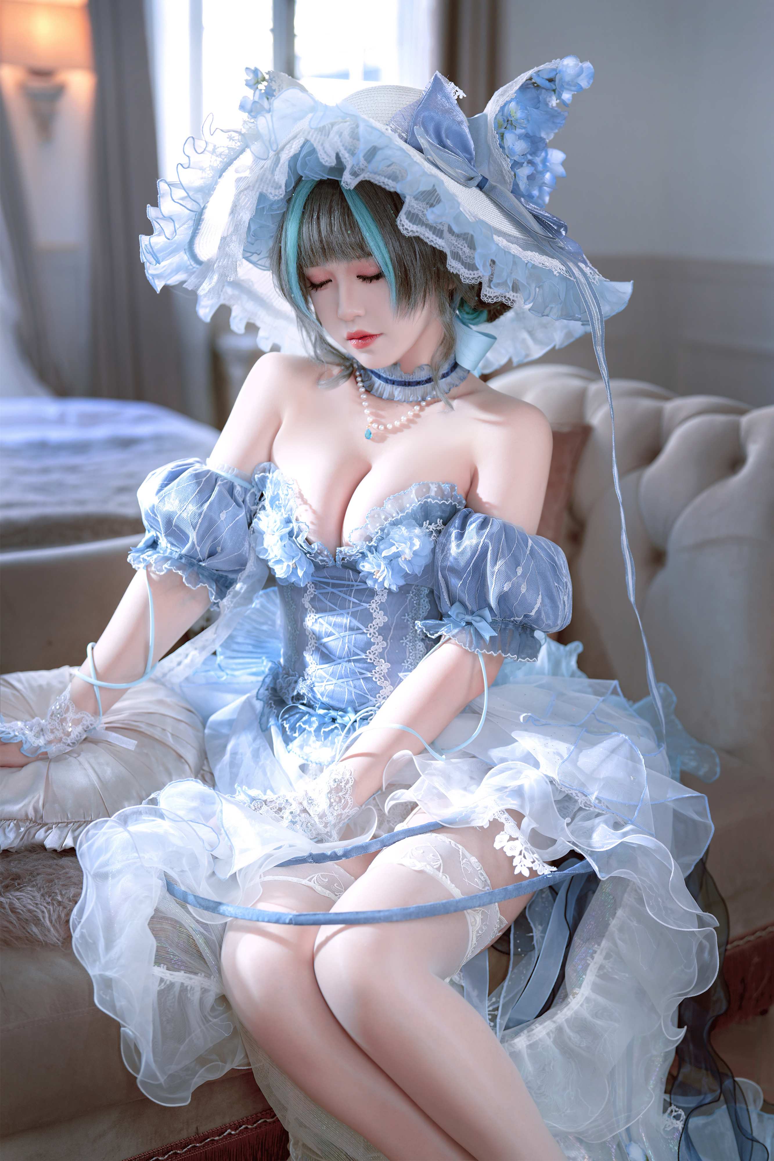 Ban Ban Zi Cosplay Cheshire Formal Dress