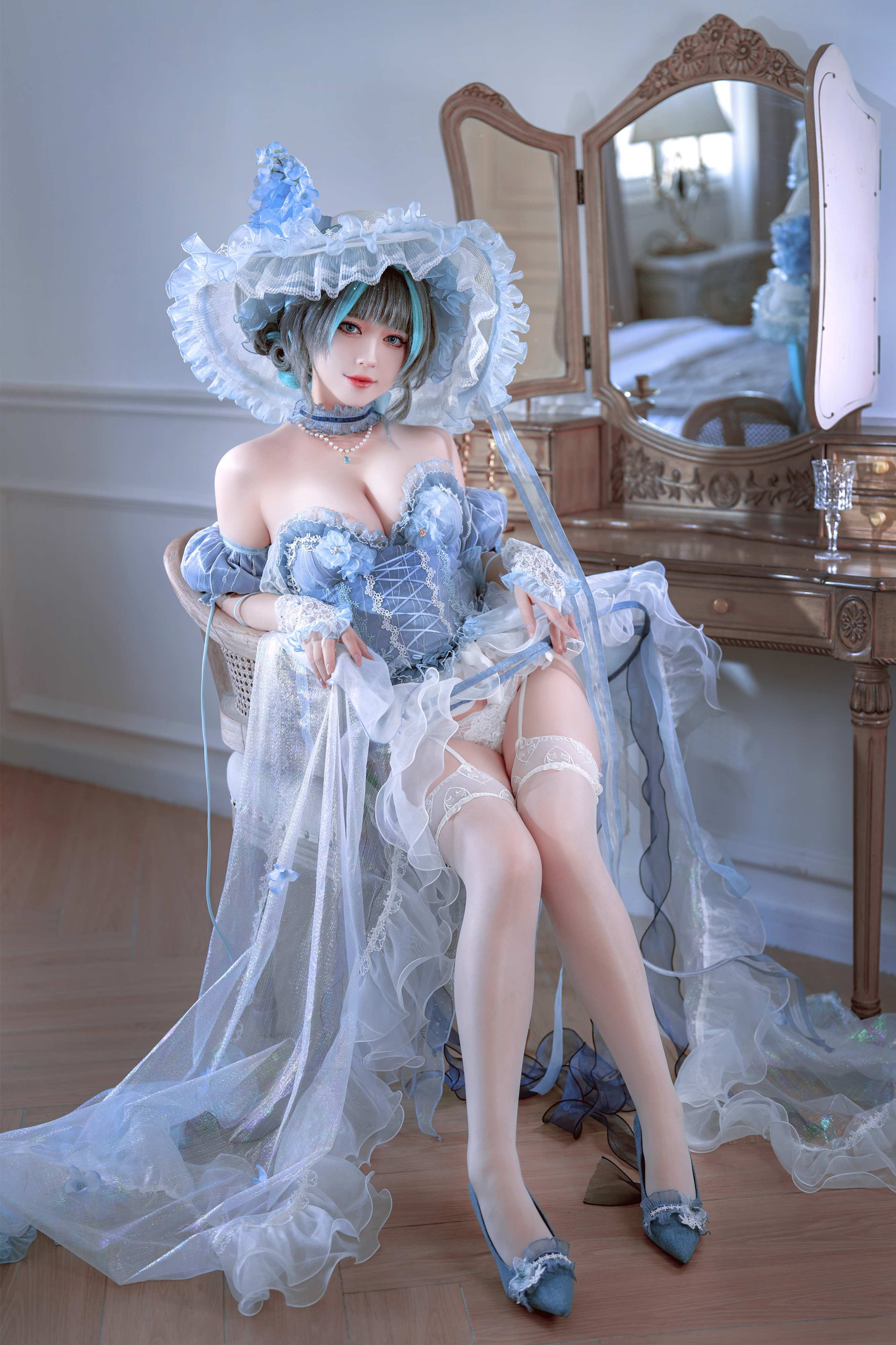 Ban Ban Zi Cosplay Cheshire Formal Dress