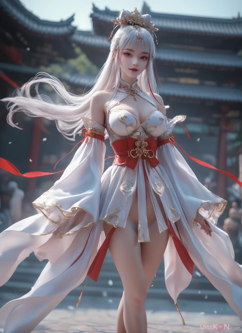 AI Generated] 完美世界-太陰玉兔 調教 銳克 (92 張照片)