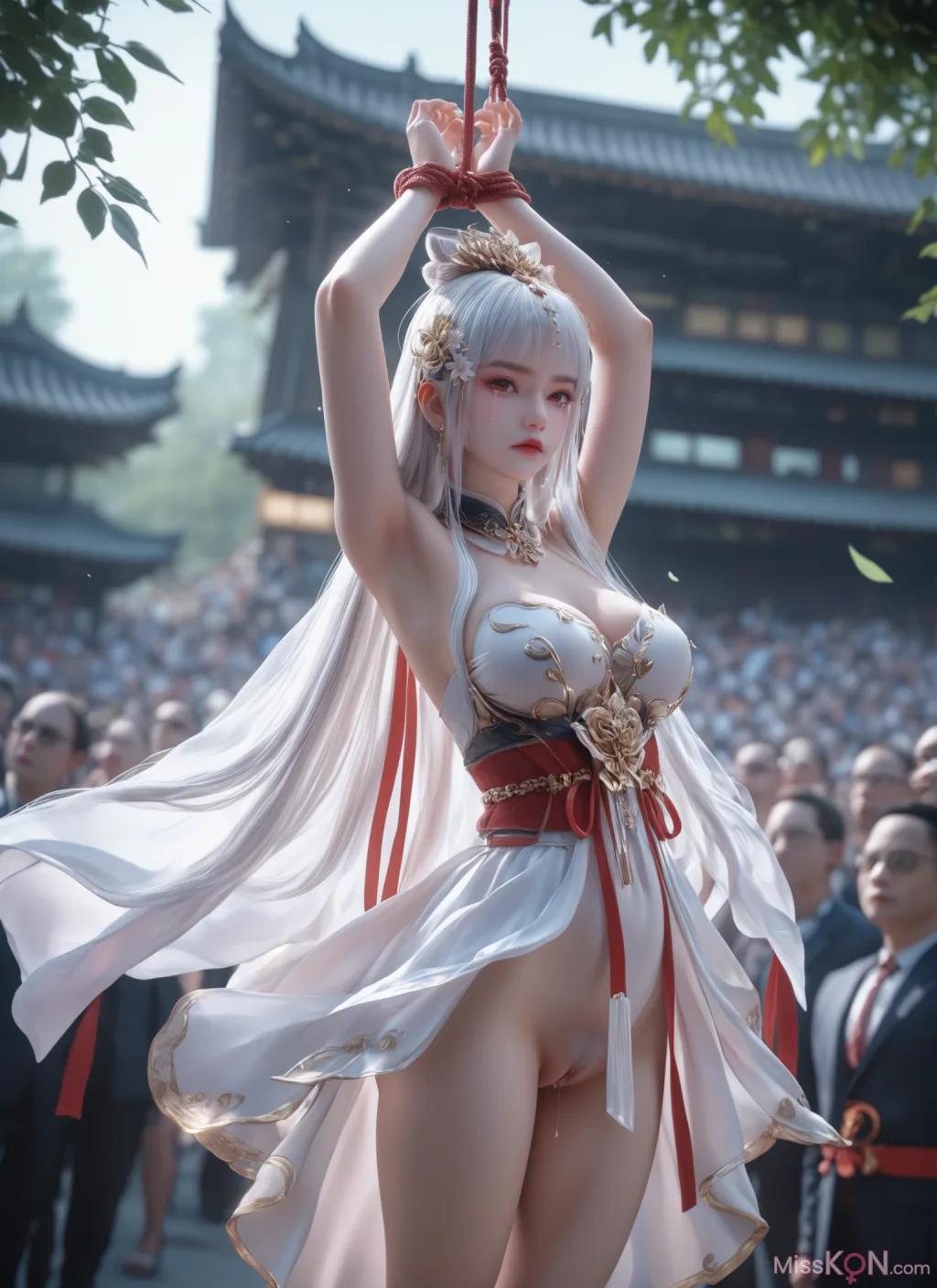 AI Generated] 完美世界-太陰玉兔 調教 銳克 (92 張照片)