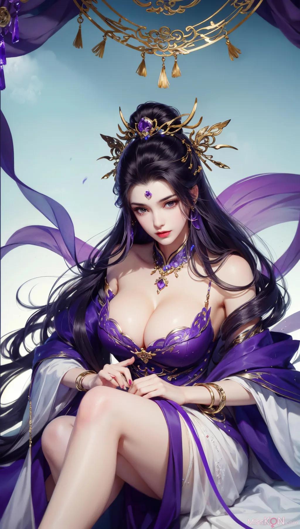 AI สร้าง] สไตล์การวาดสามก๊กซาน【ม่อเจี๋ย】 (199 ภาพ)