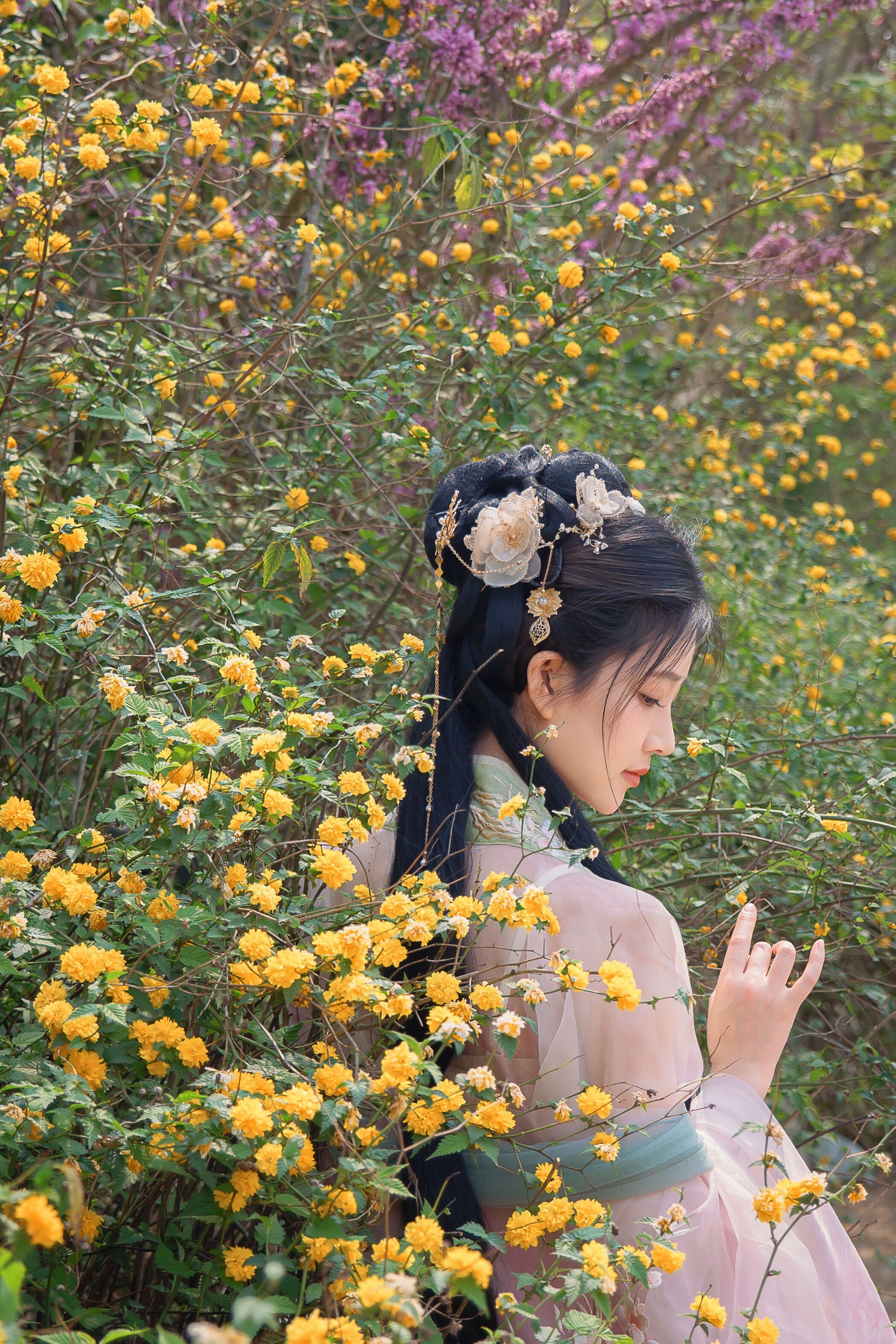 Bo anh Niannian Nnian Haitang Fairy co trang ngoai troi