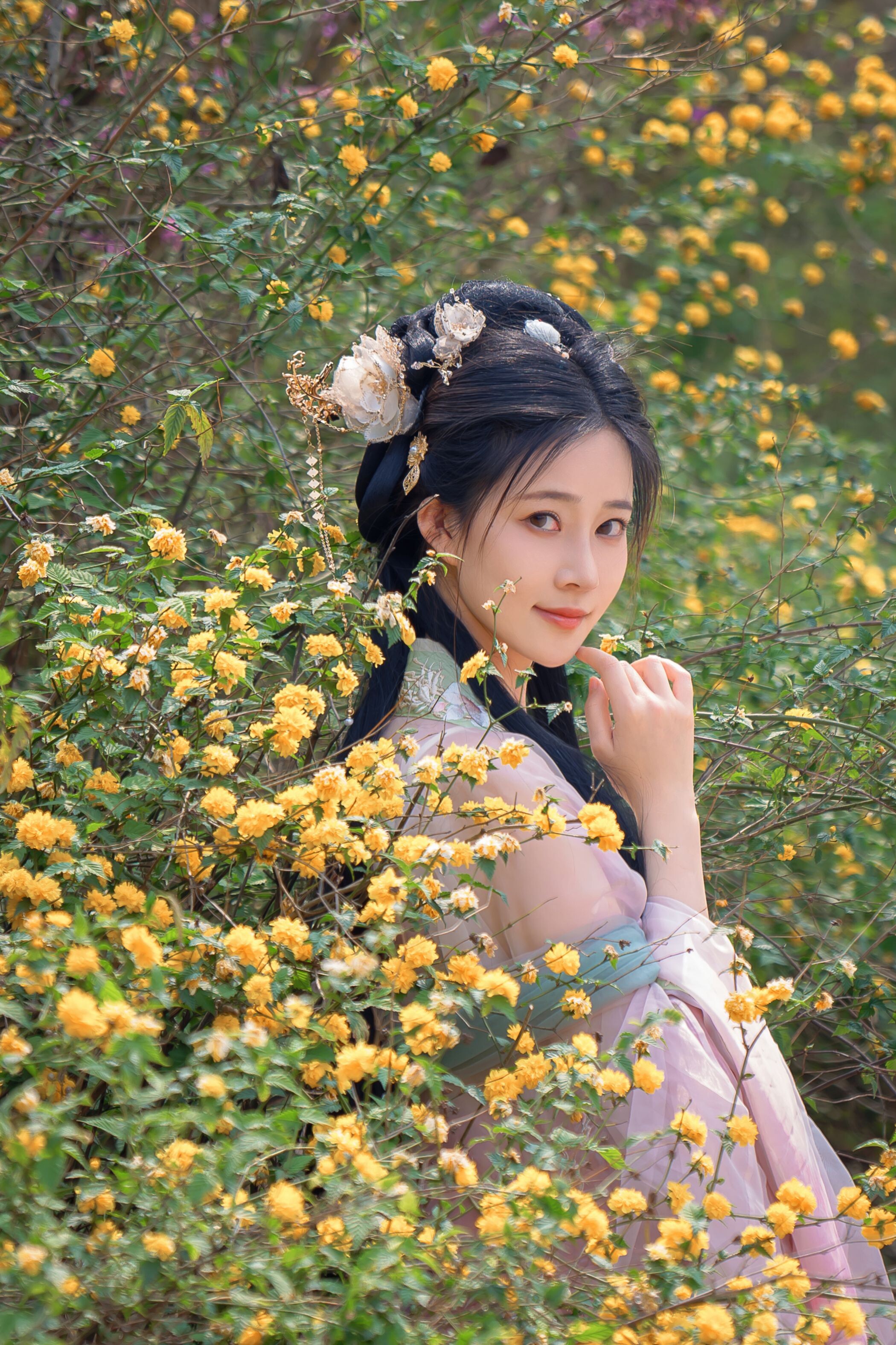 Bo anh Niannian Nnian Haitang Fairy co trang ngoai troi