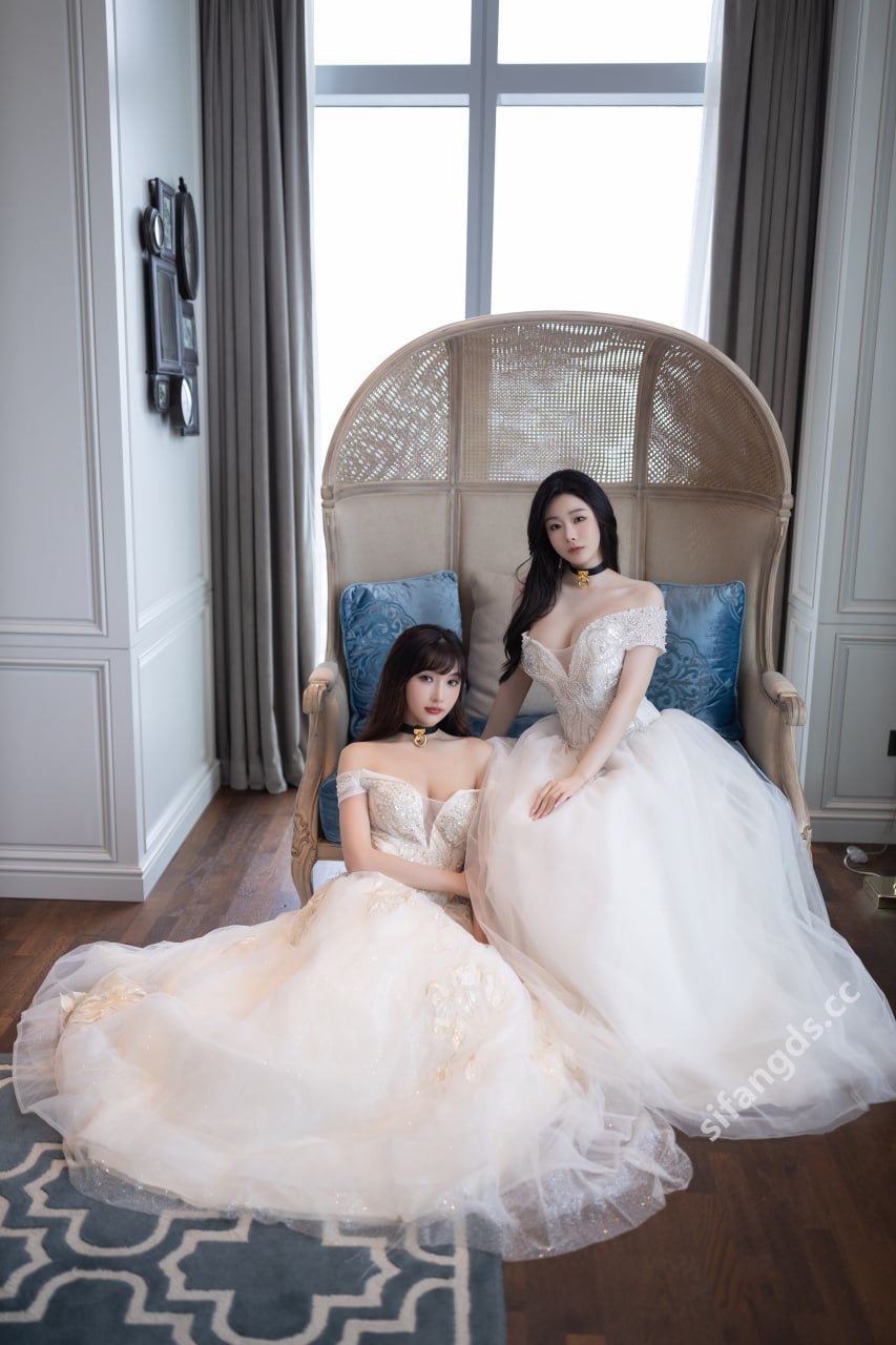 เป็นเซี่ยว โดว โดว และ ลู่เซียนเซียน - สาวสวยสุดยอด ความแตกต่างภายใต้ชุดเจ้าสาว 100P1V