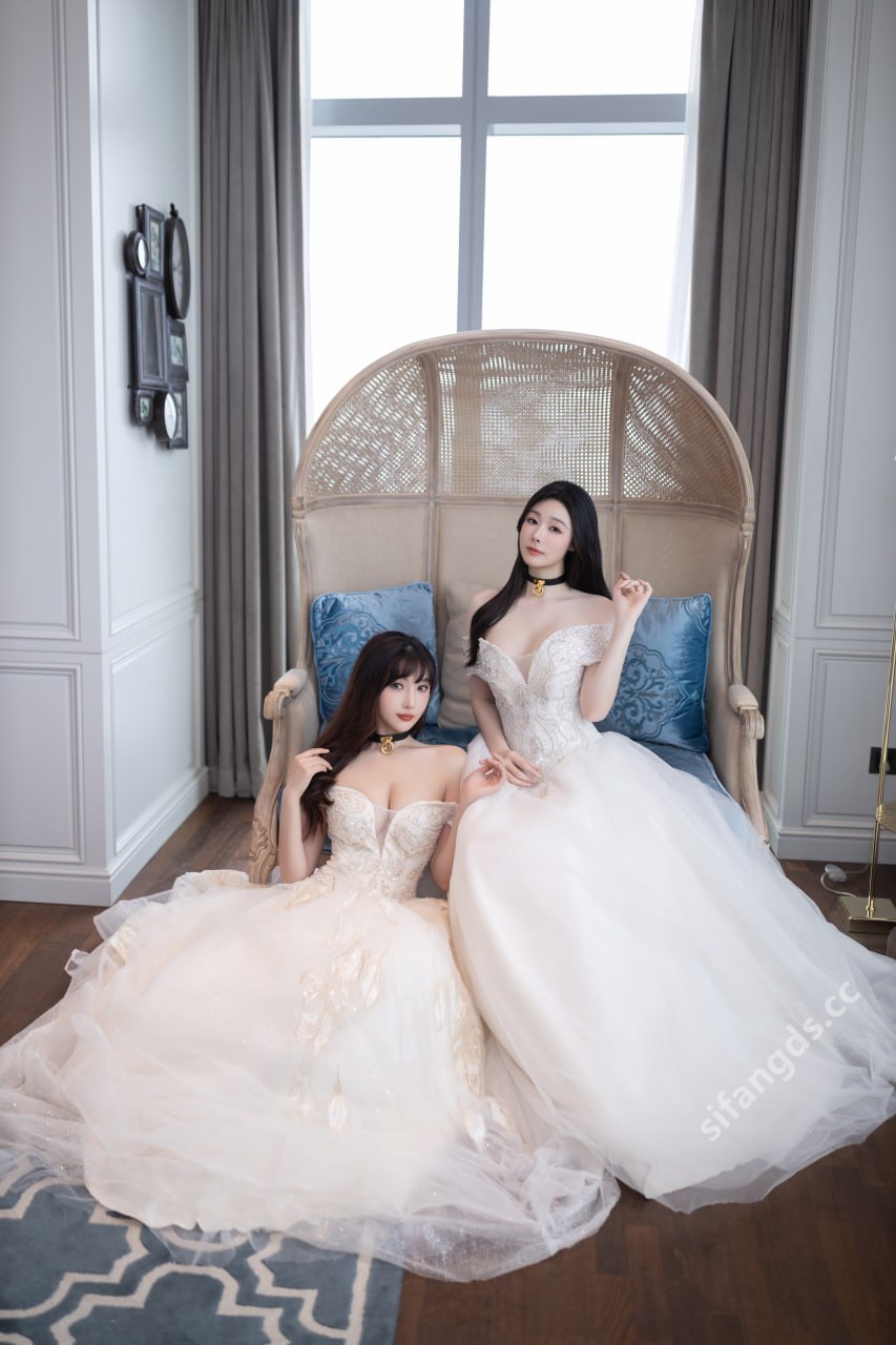 เป็นเซี่ยว โดว โดว และ ลู่เซียนเซียน - สาวสวยสุดยอด ความแตกต่างภายใต้ชุดเจ้าสาว 100P1V