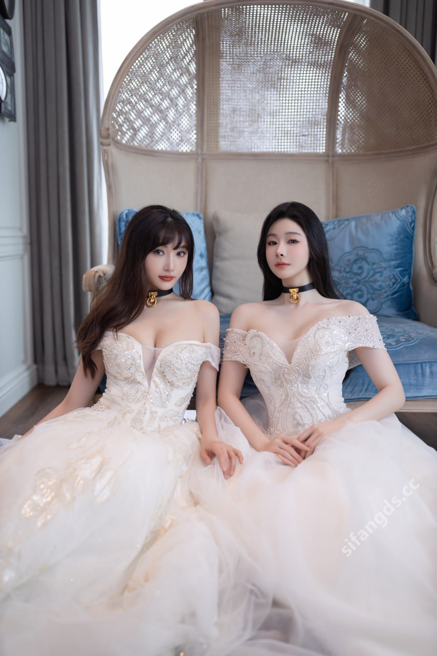 เป็นเซี่ยว โดว โดว และ ลู่เซียนเซียน - สาวสวยสุดยอด ความแตกต่างภายใต้ชุดเจ้าสาว 100P1V