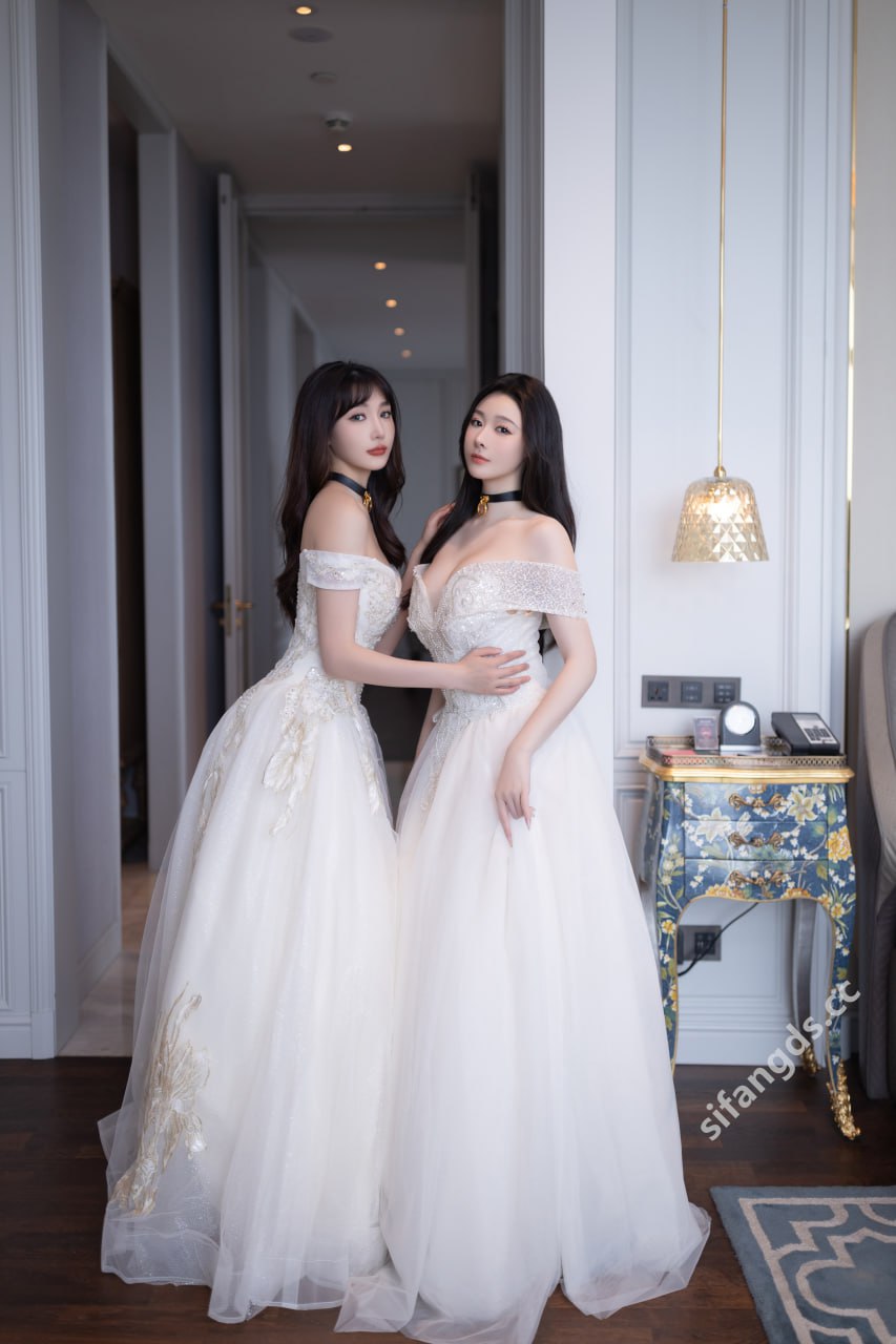 เป็นเซี่ยว โดว โดว และ ลู่เซียนเซียน - สาวสวยสุดยอด ความแตกต่างภายใต้ชุดเจ้าสาว 100P1V