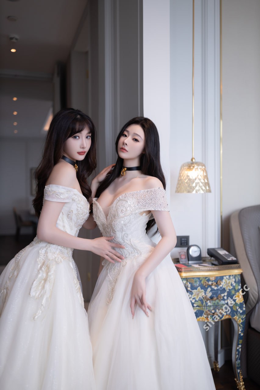 เป็นเซี่ยว โดว โดว และ ลู่เซียนเซียน - สาวสวยสุดยอด ความแตกต่างภายใต้ชุดเจ้าสาว 100P1V