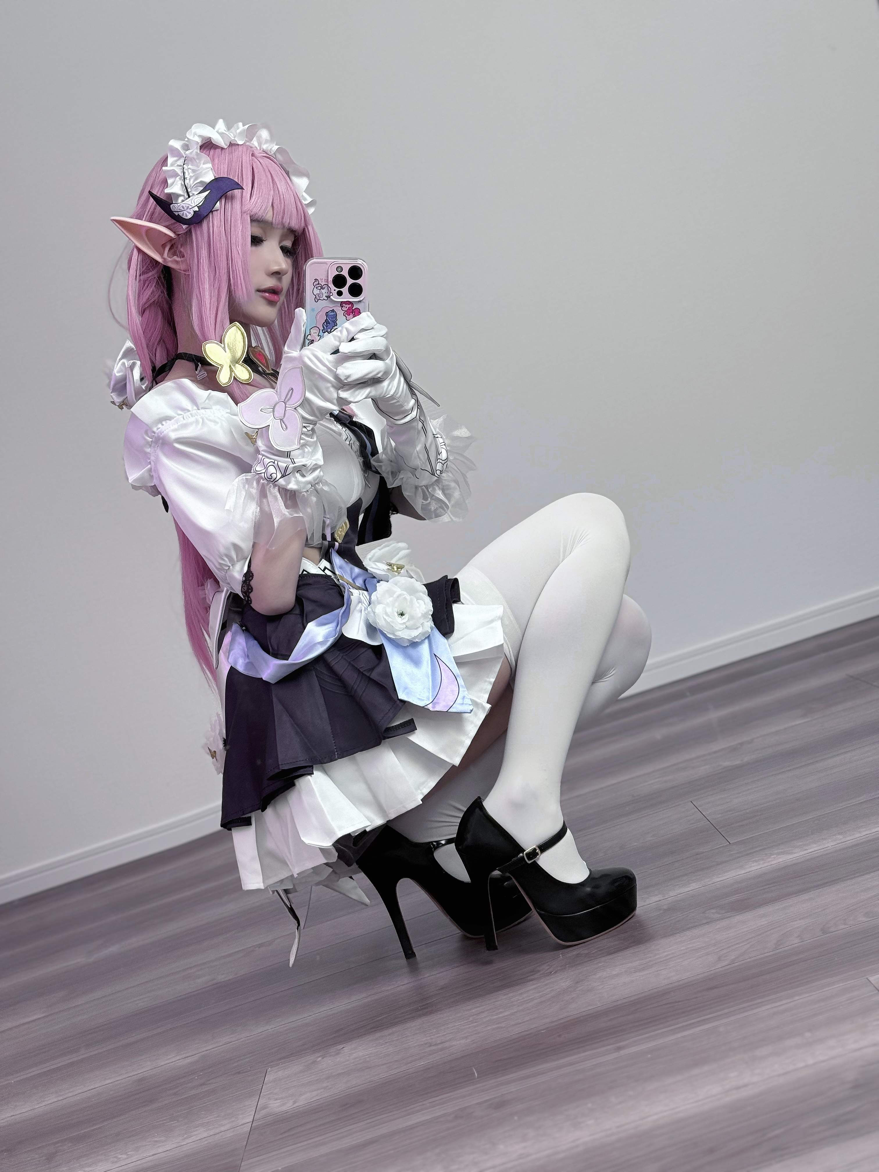 幼愛youmeko - Honkai Impact 3 Elysia trang phục hầu gái 20P