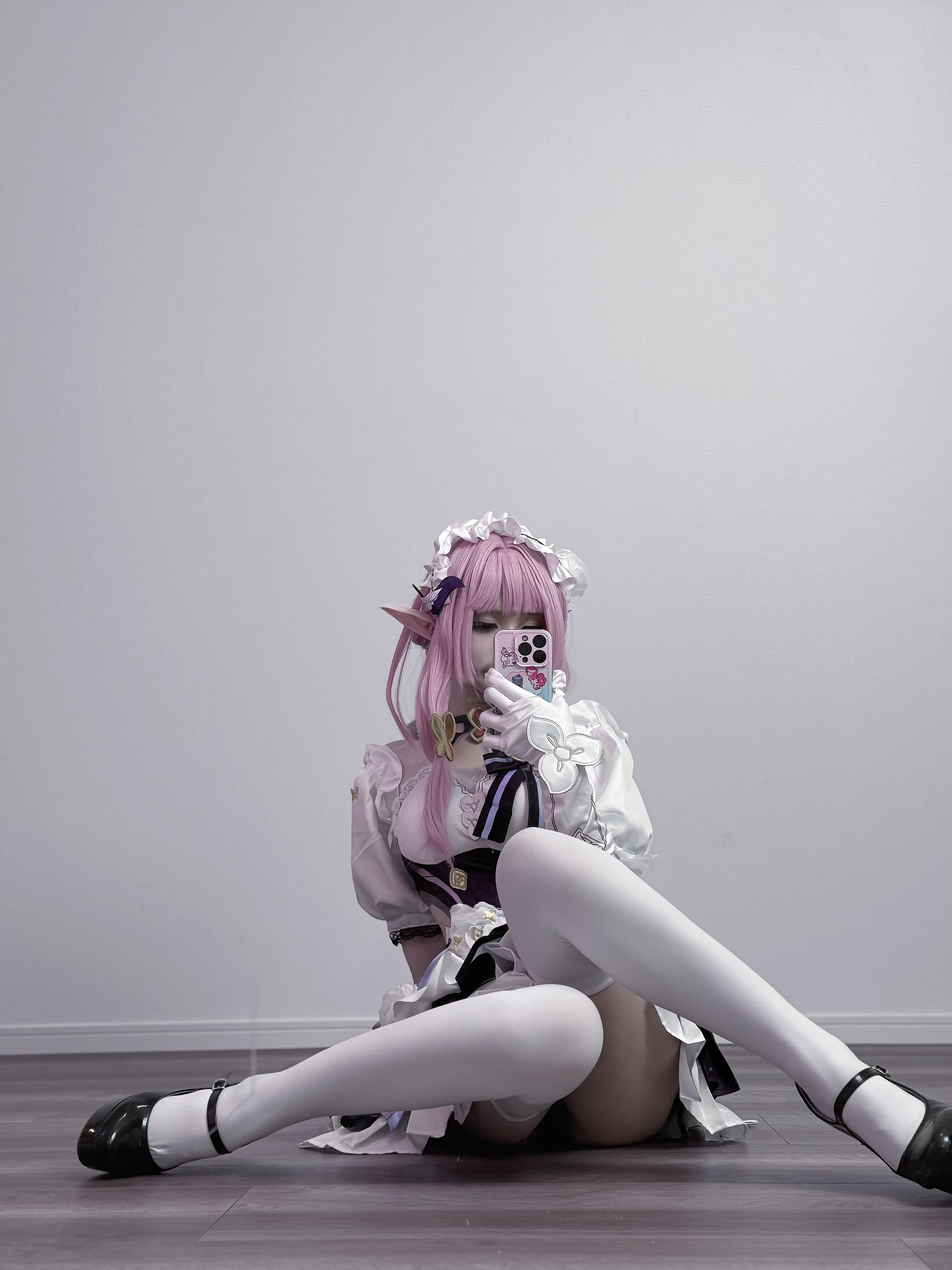 幼愛youmeko - Honkai Impact 3 Elysia trang phục hầu gái 20P