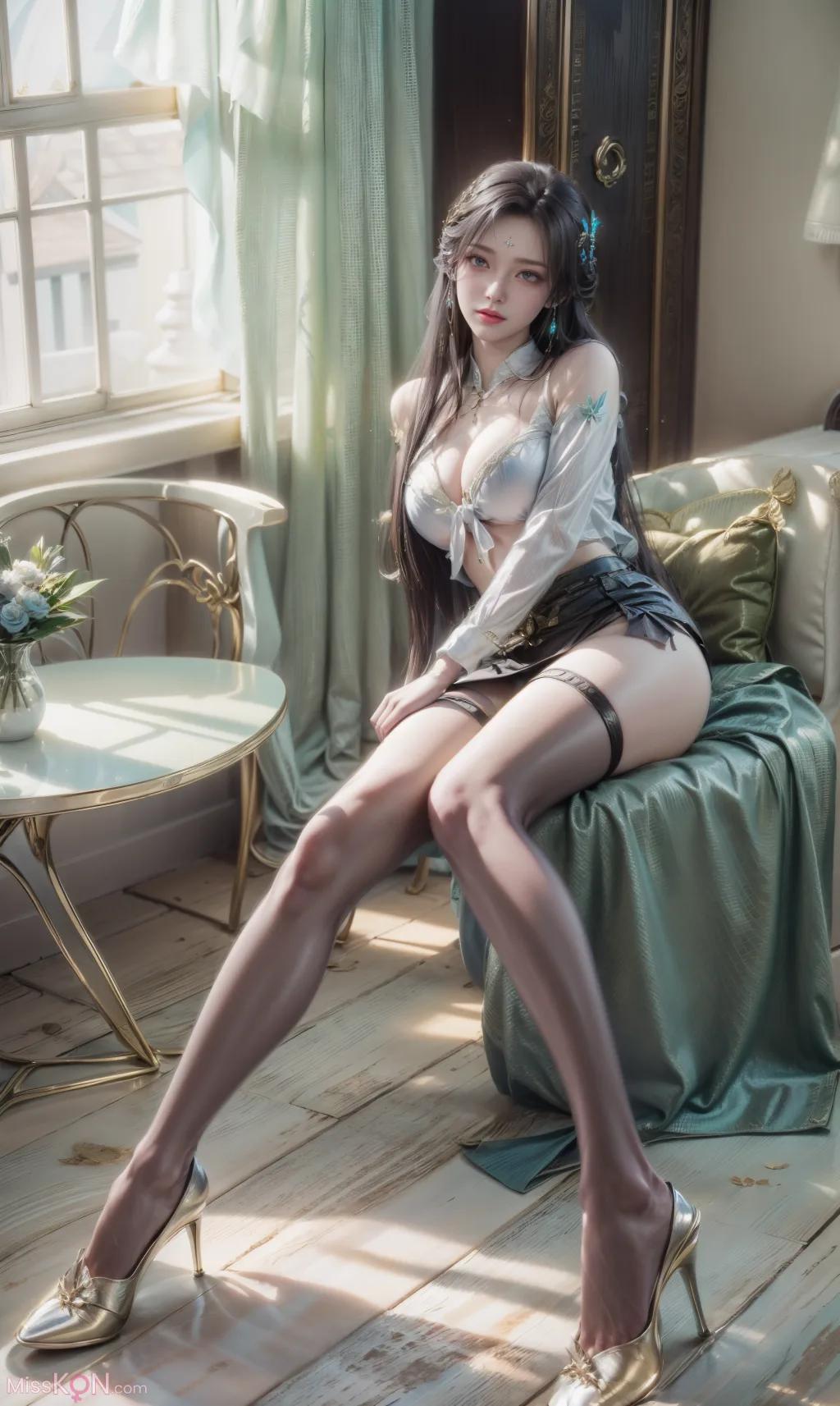 AI ที่สร้างขึ้น] ดูโป๋ฉางฉง-เซียวเซินเอ๋อ【คุชา】 (66 รูปภาพ)