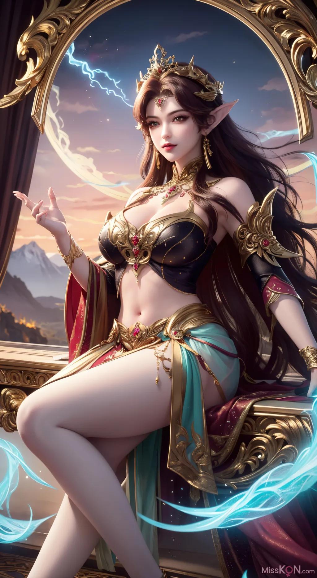 [AI Generated] Hundred Refining Gods - Sword Spirit Demon Night [Ink] (150 photos)