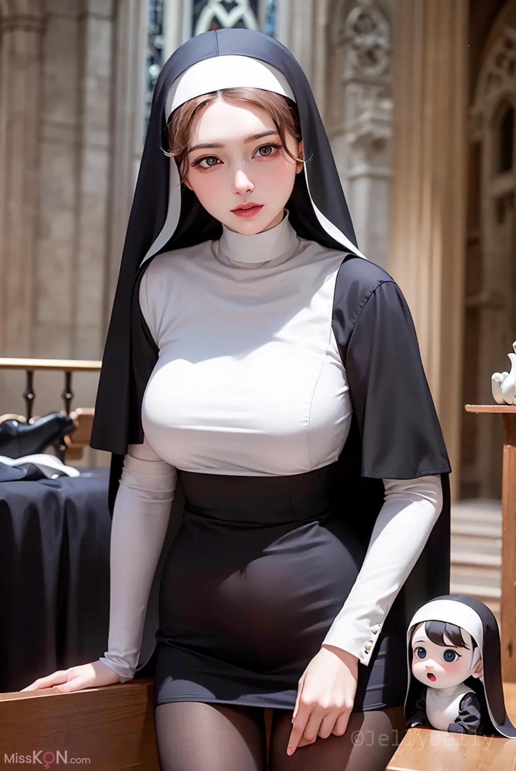 AI Generated] JellyBelly: Nun (164 photos)