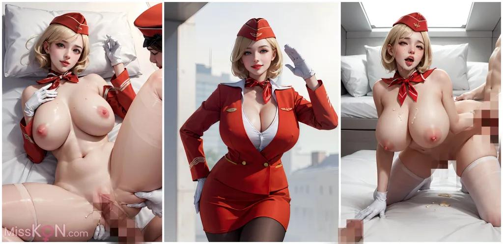 '[AI Generated] 아름다움 – Stewardess_extra (86장의 사진)'